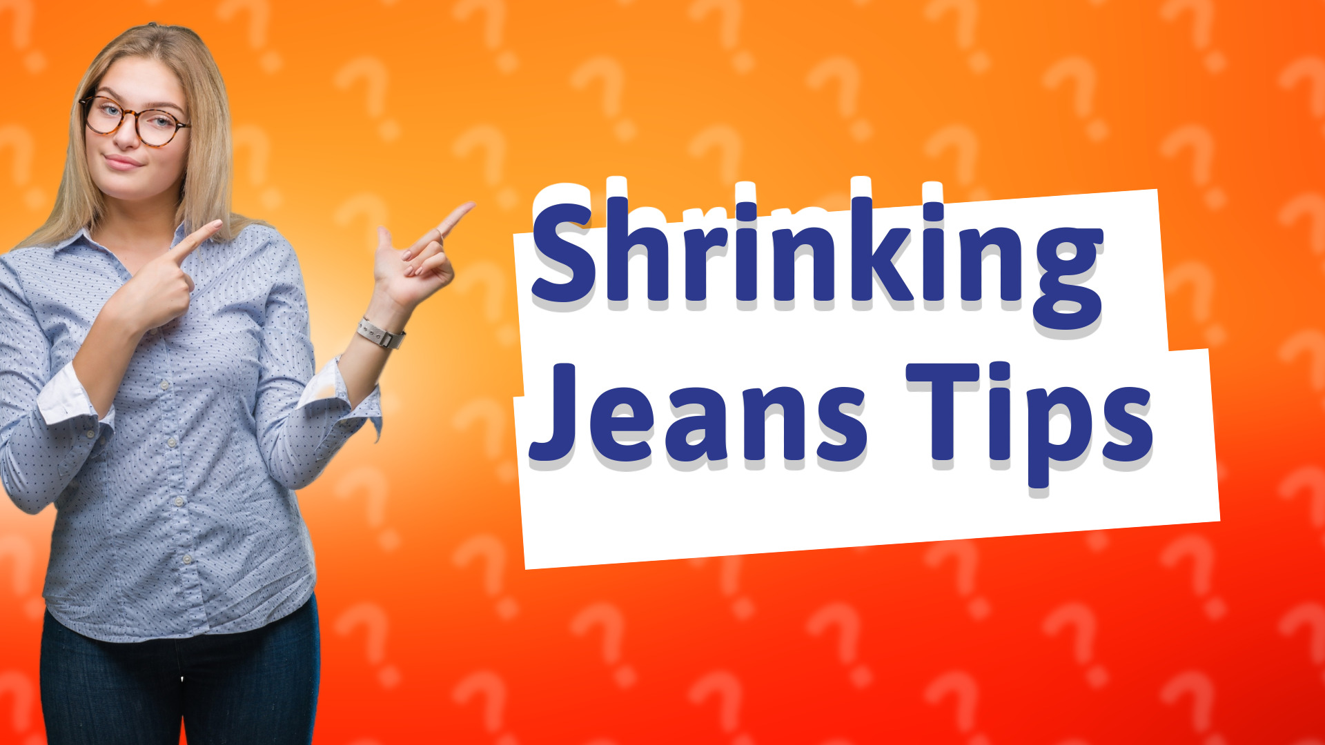Shrinking Jeans Tips