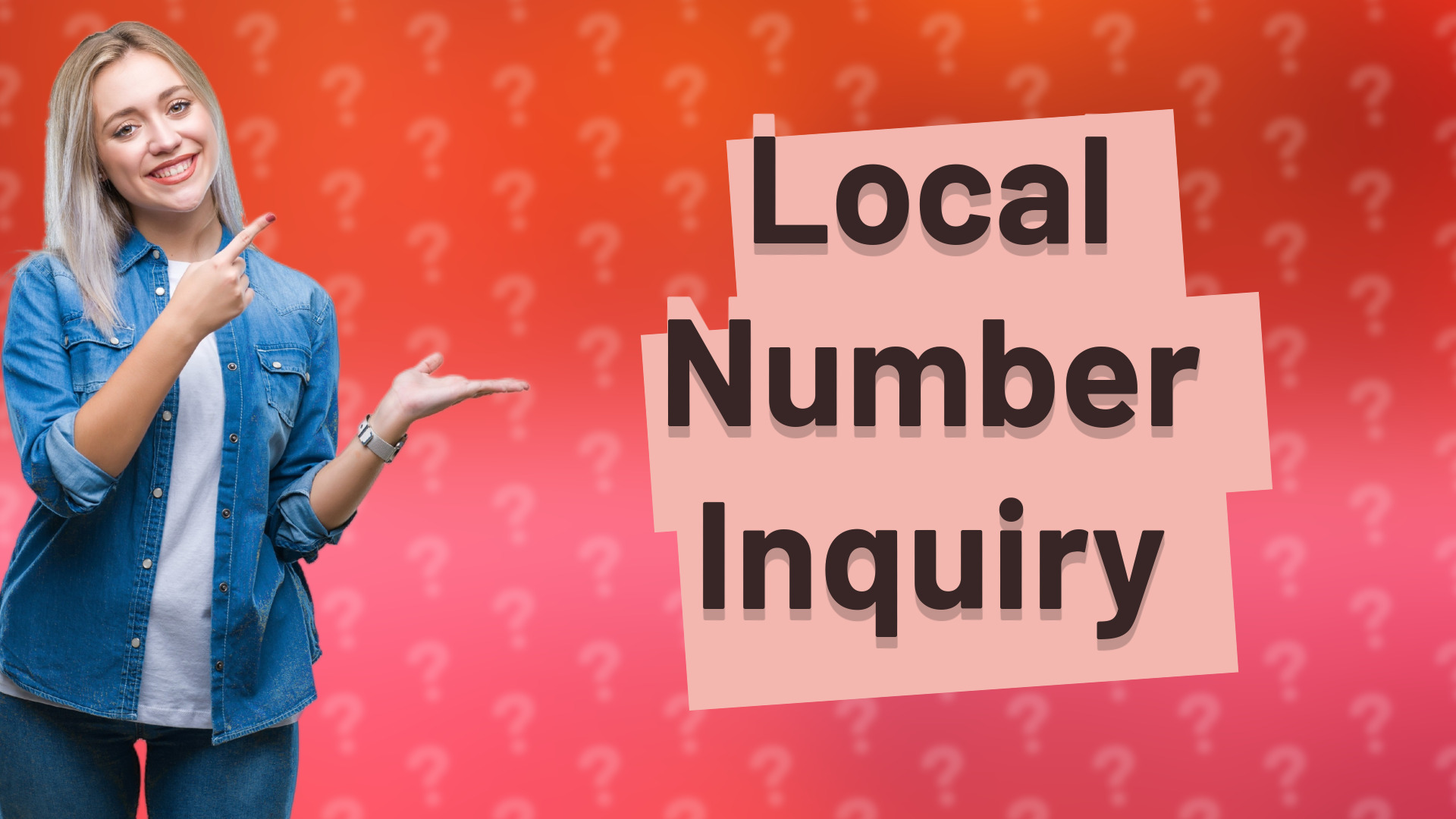 Local Number Inquiry