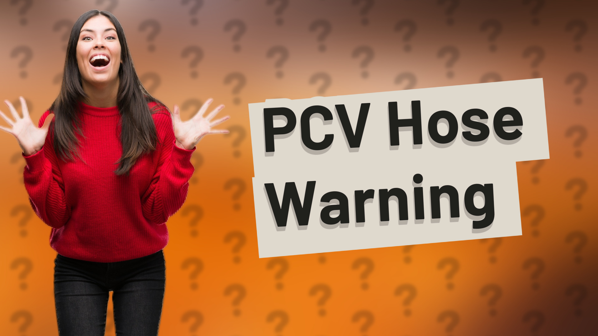 PCV Hose Warning
