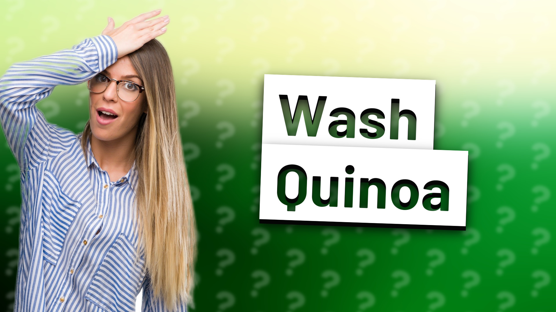 Wash Quinoa