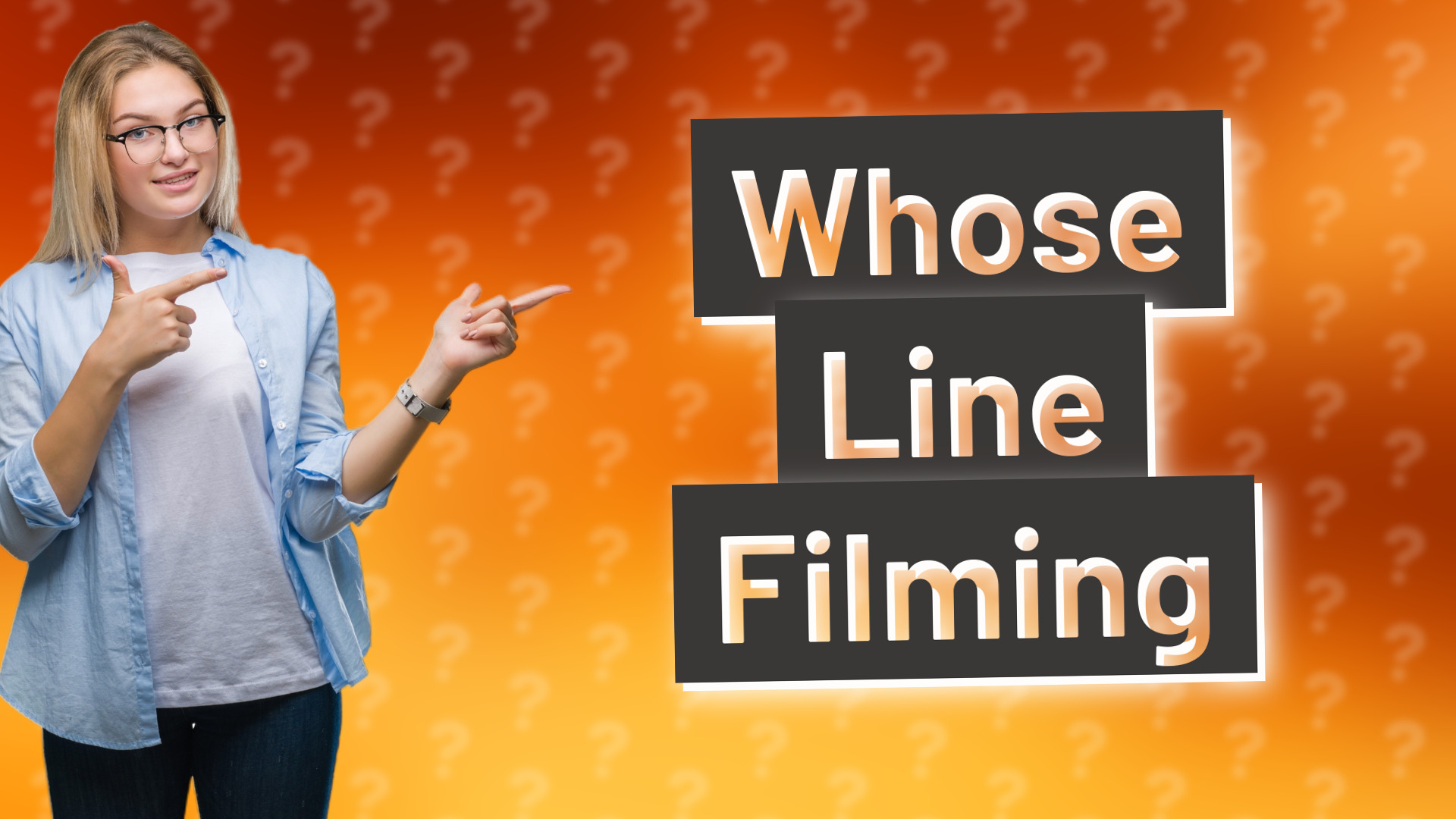 Whose Line Filming