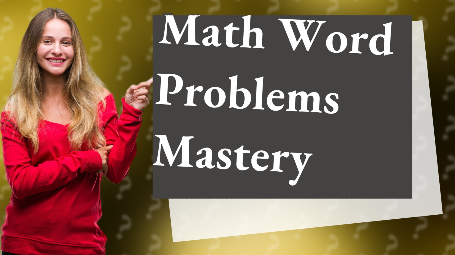 Math Word Problems Mastery