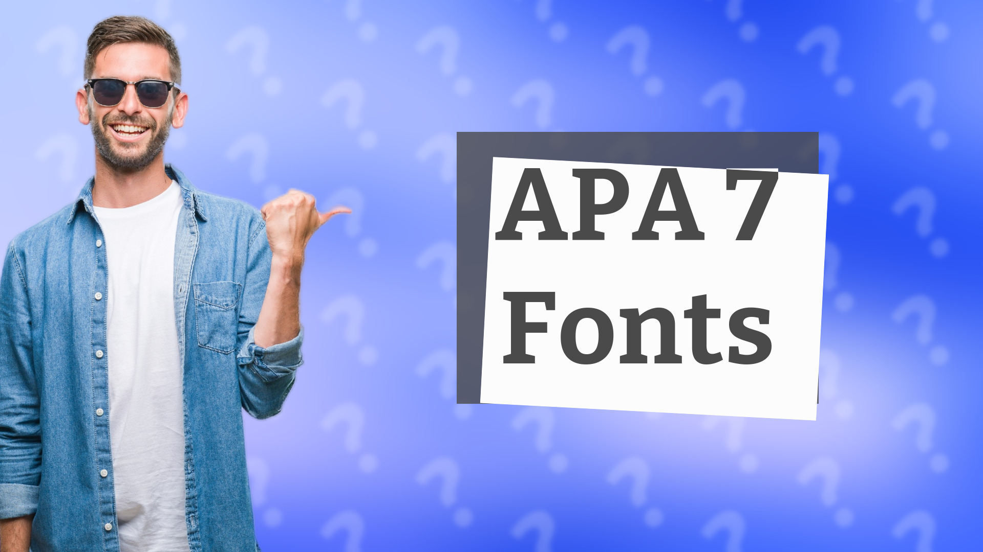 APA 7 Fonts
