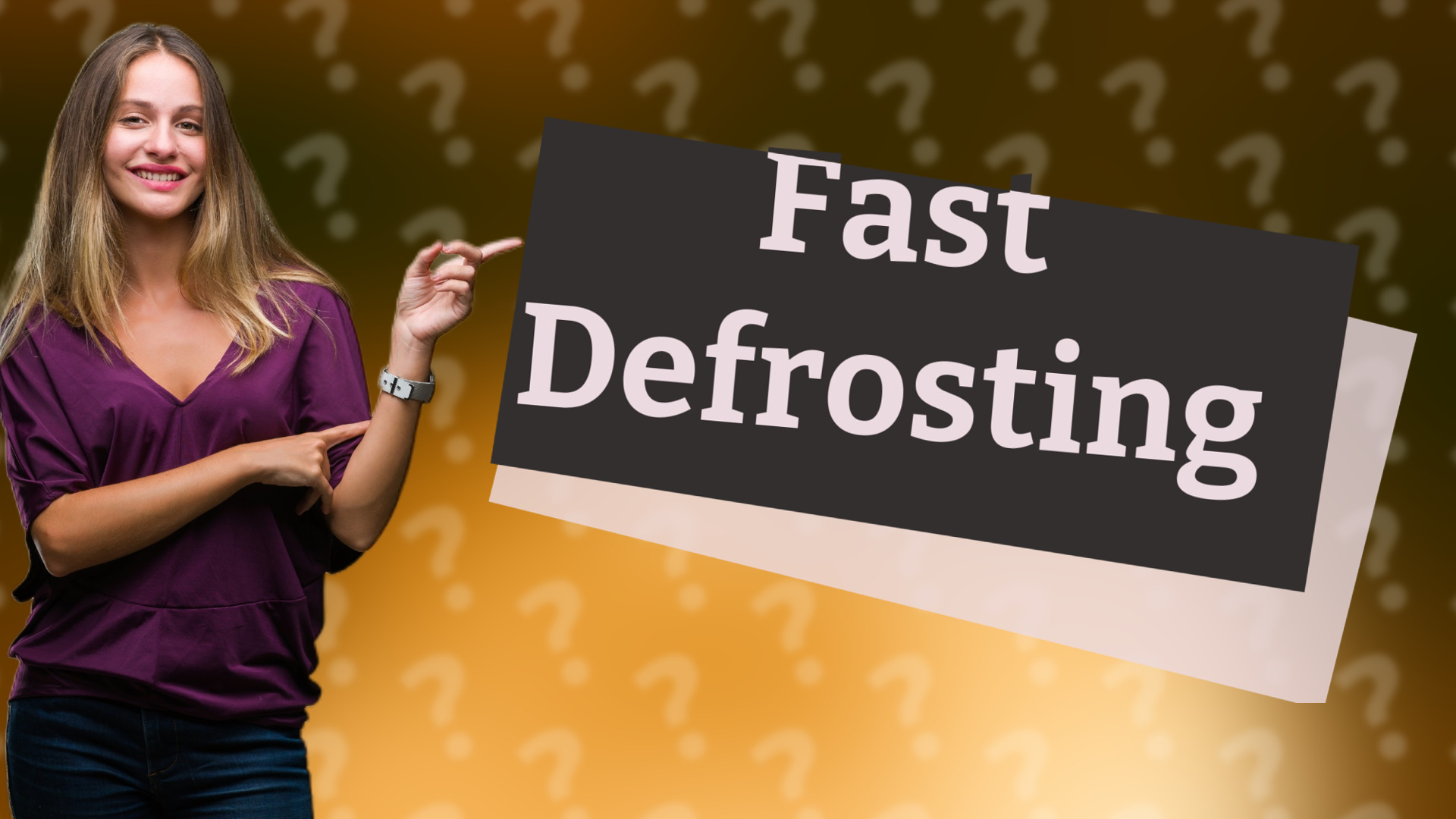 Fast Defrosting