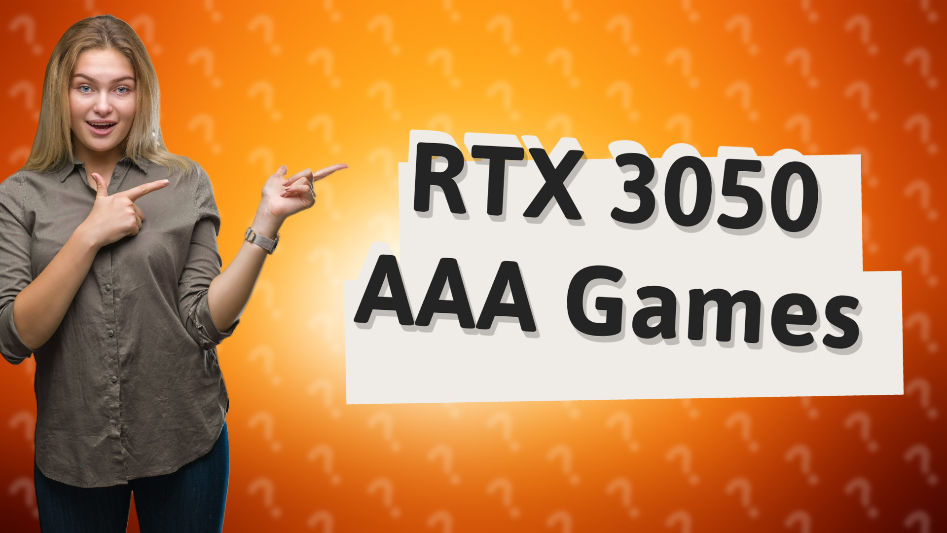 RTX 3050 AAA Games