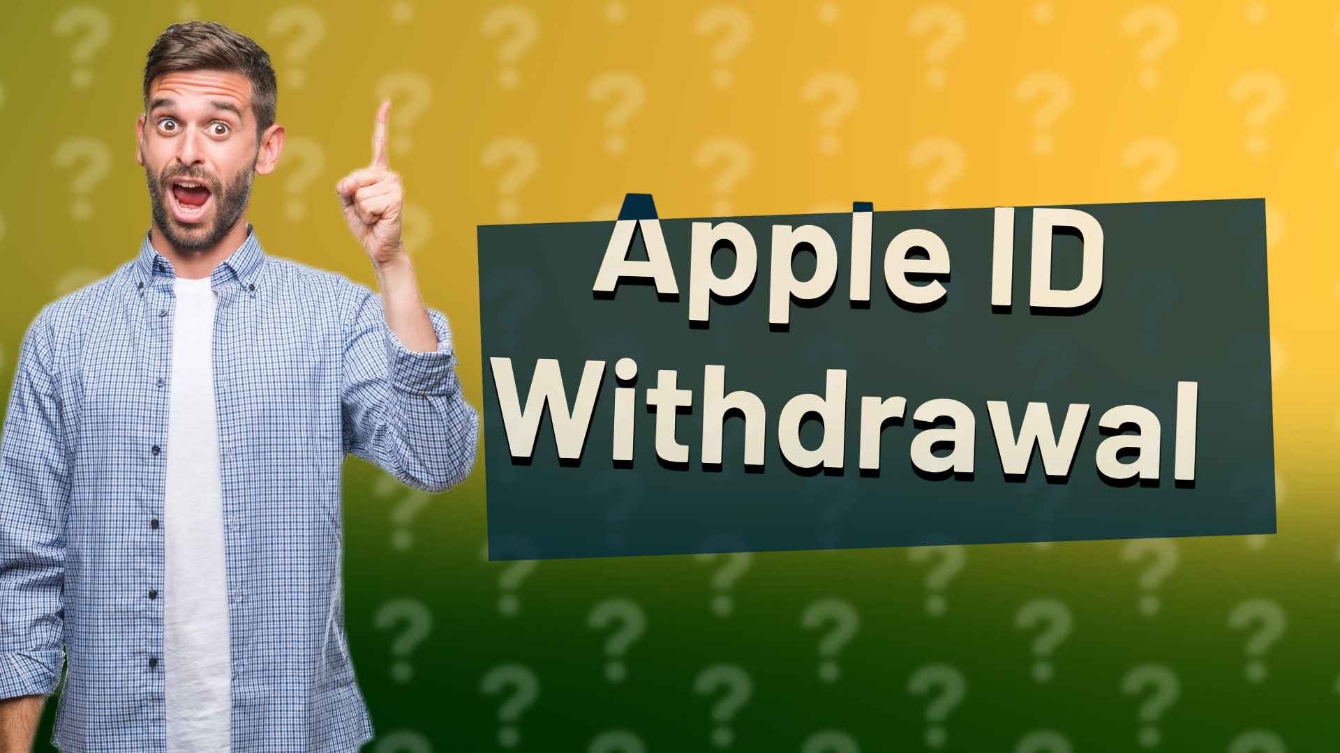 Apple ID Withdrawal