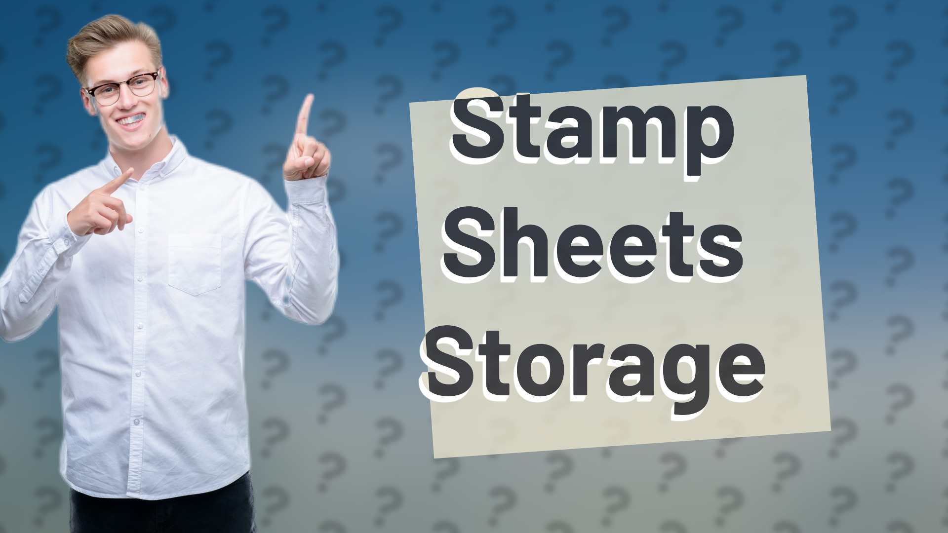 Stamp Sheets Storage