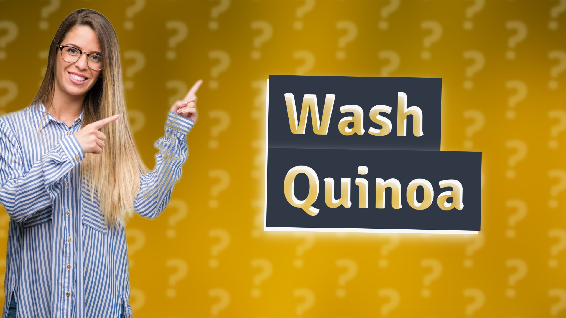 Wash Quinoa