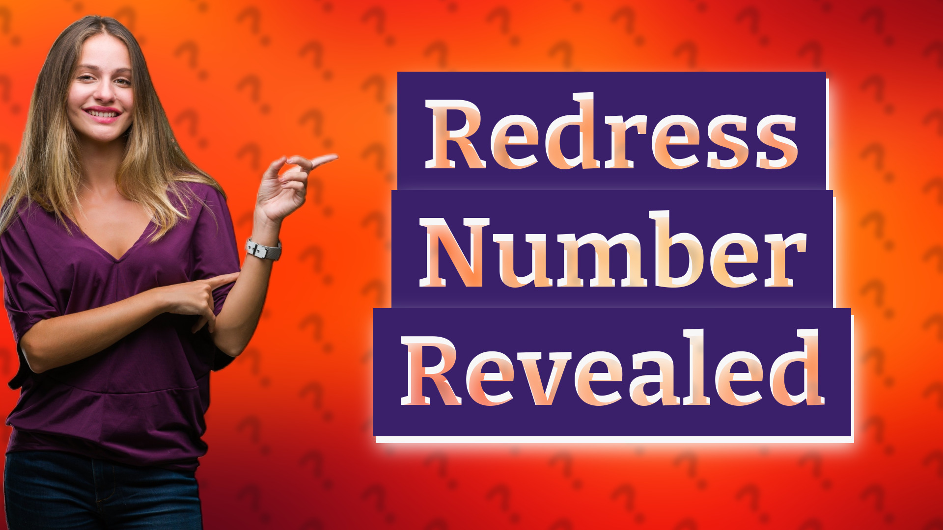 Redress Number Revealed