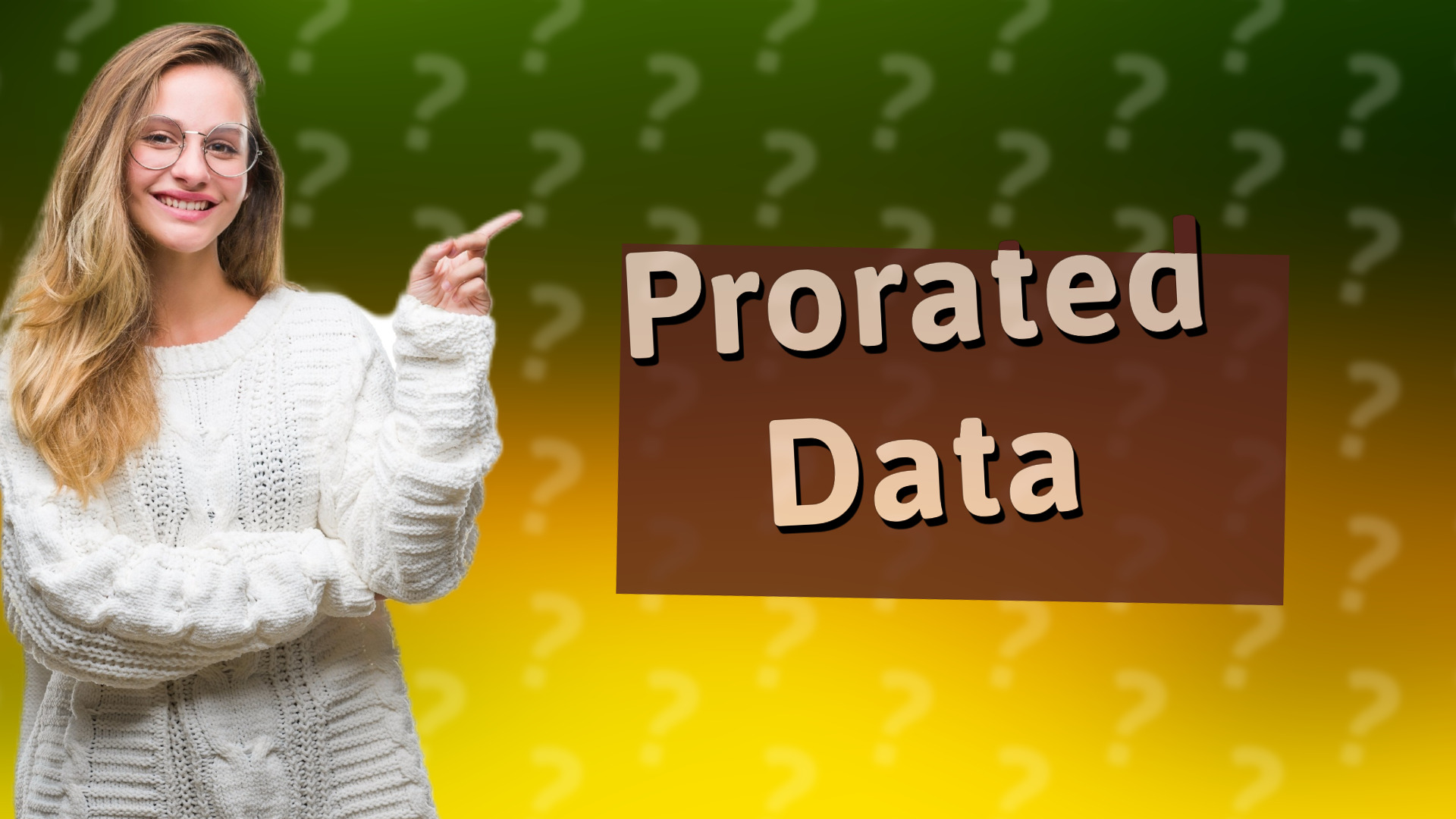 Prorated Data
