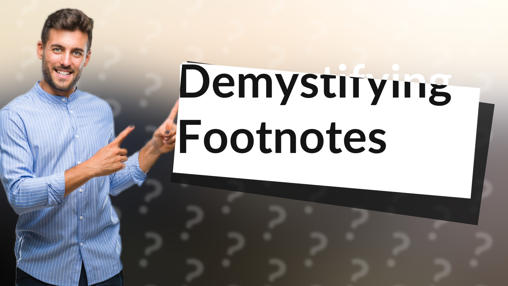 Demystifying Footnotes