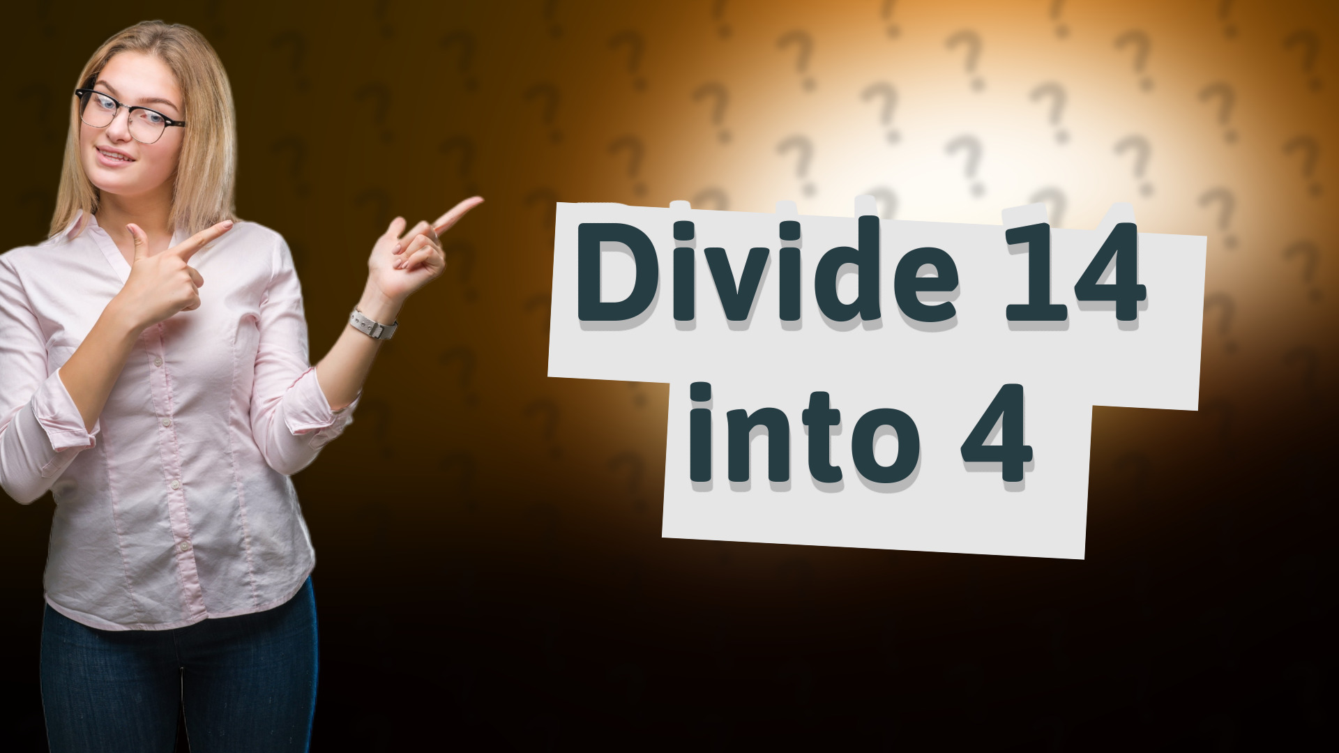 Divide 14 into 4