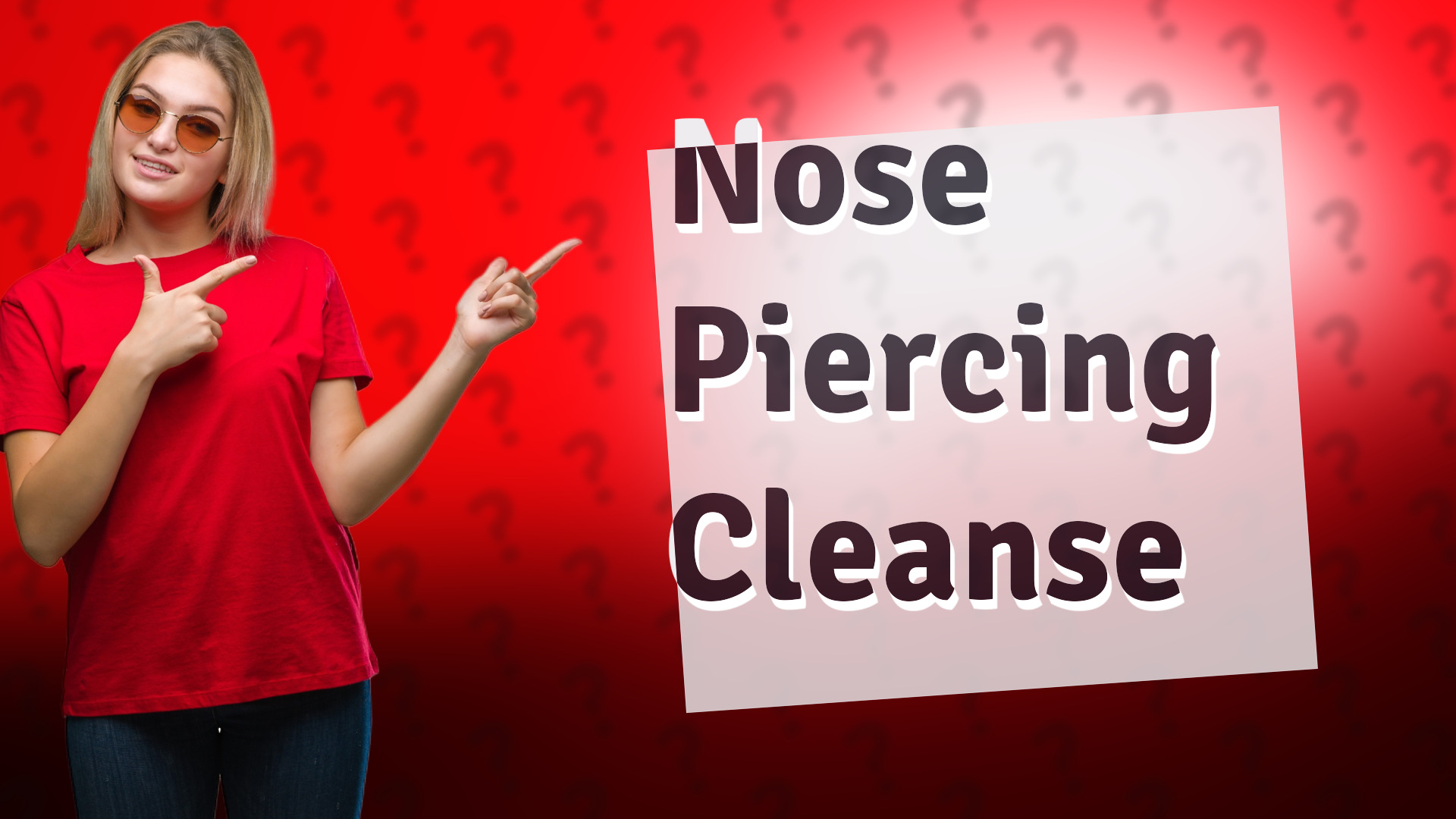 Nose Piercing Cleanse