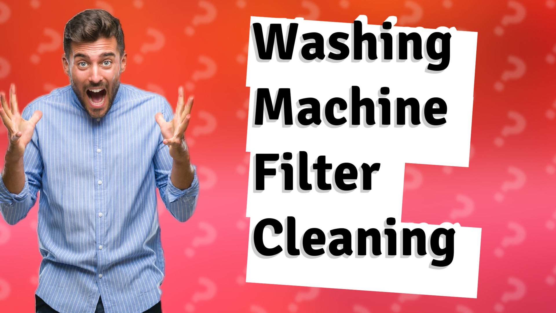 Washing Machine Filter Cleaning