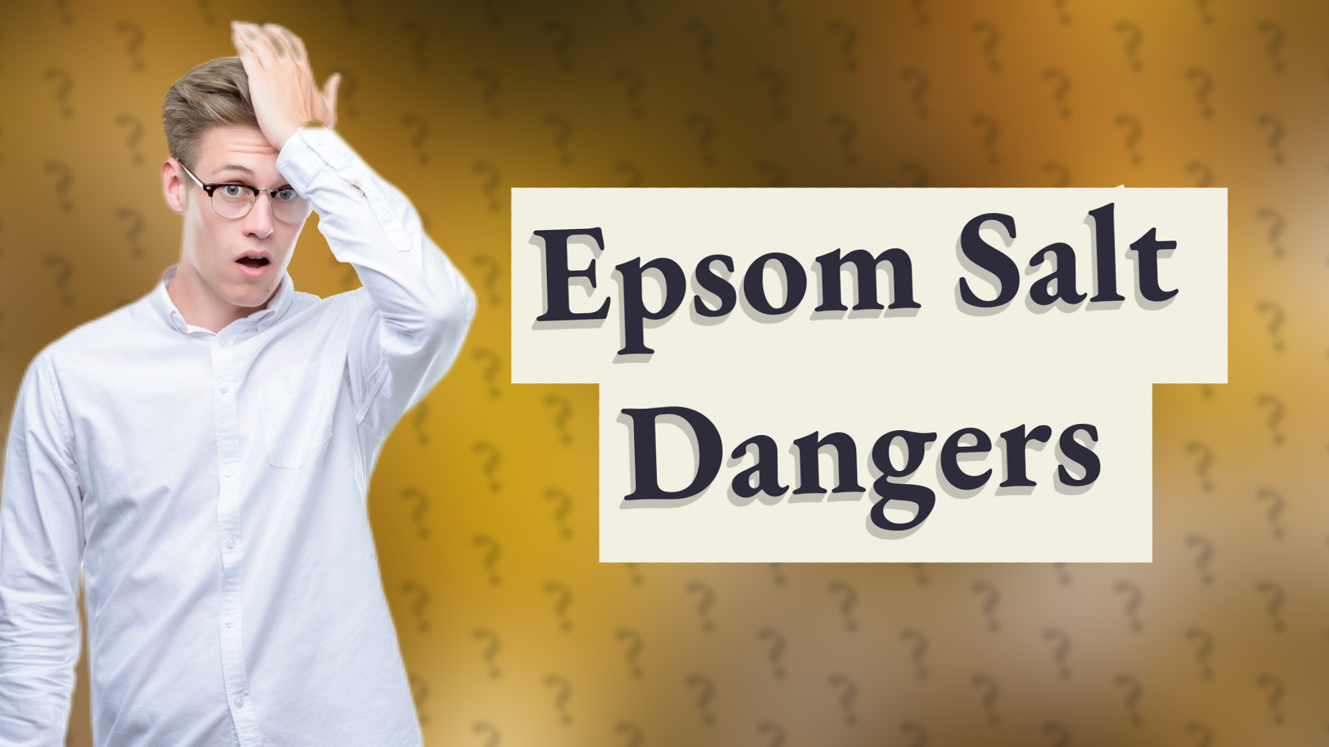 Epsom Salt Dangers