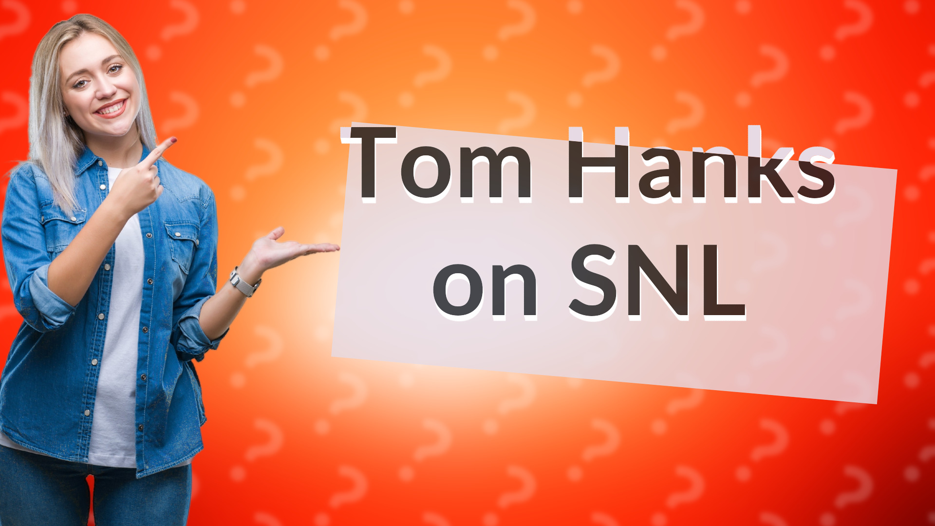 Tom Hanks on SNL