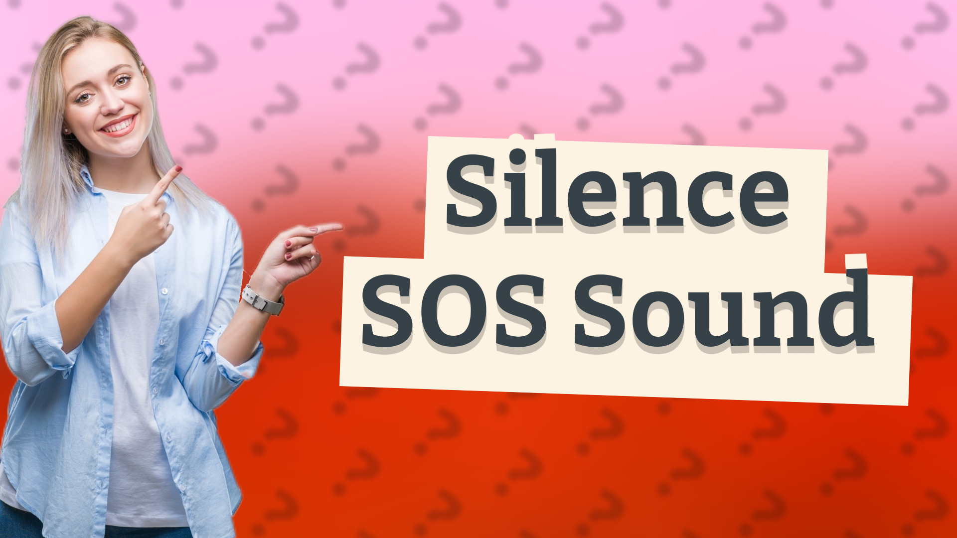 Silence SOS Sound