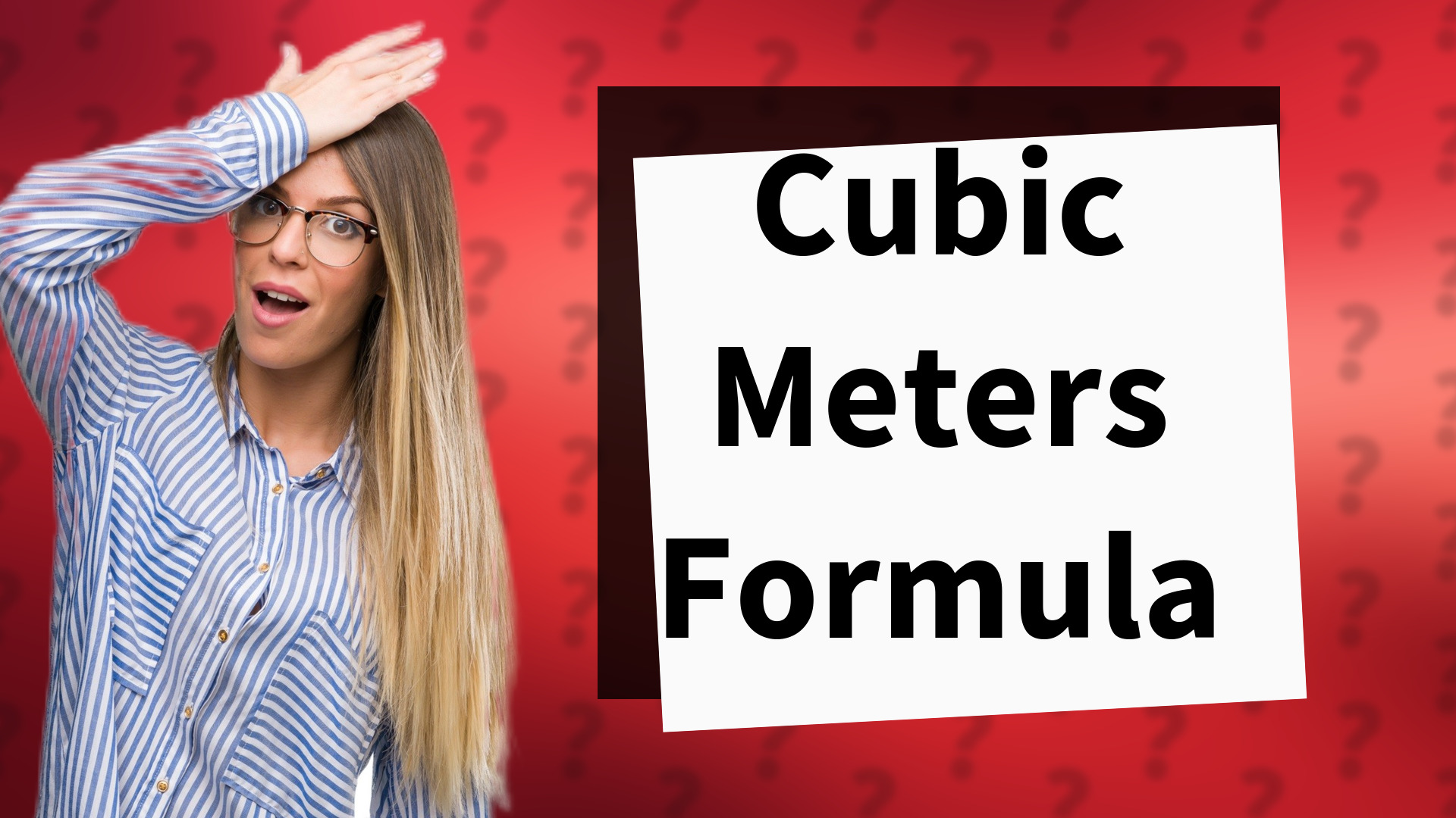 Cubic Meters Formula