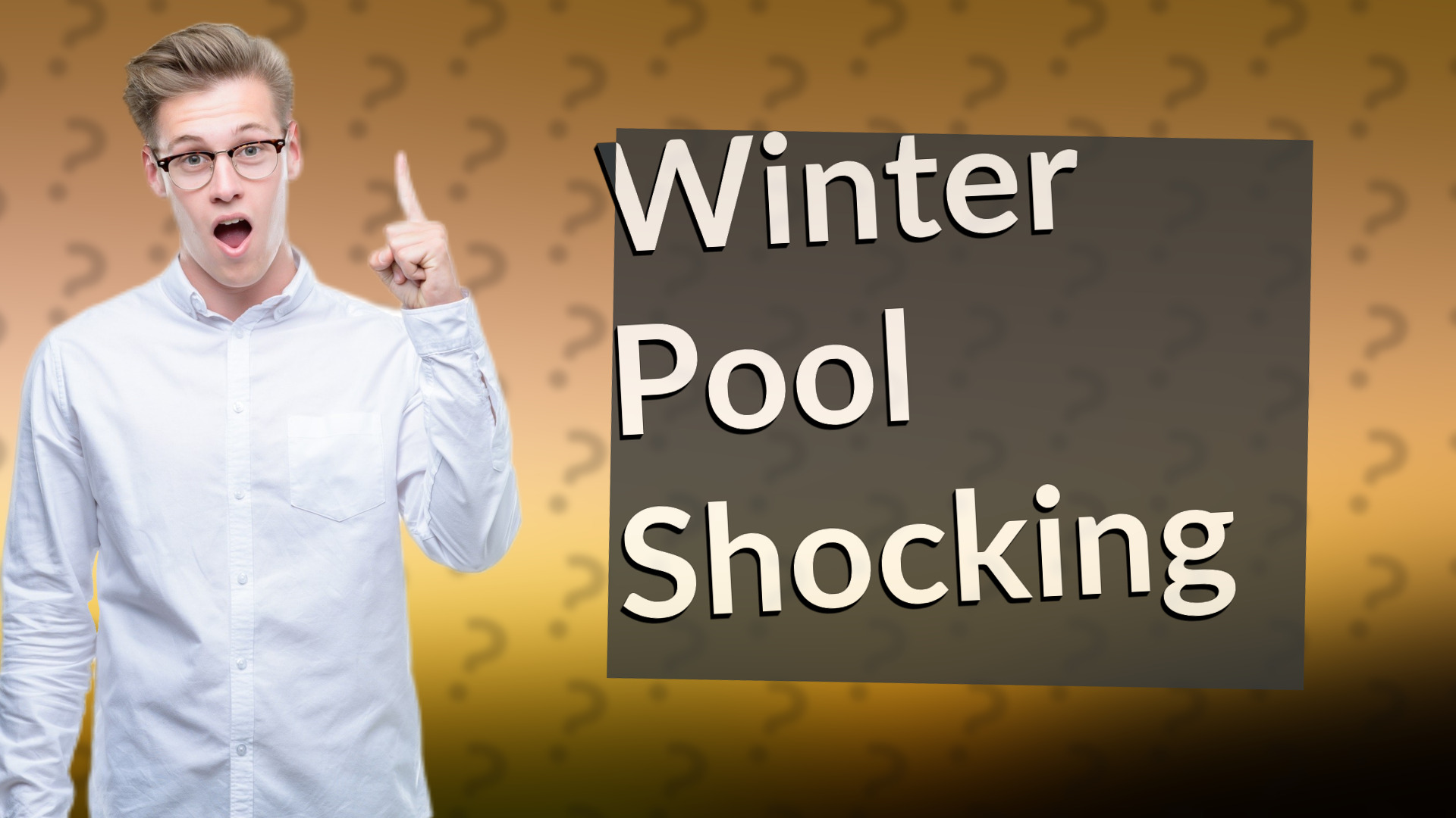 Winter Pool Shocking