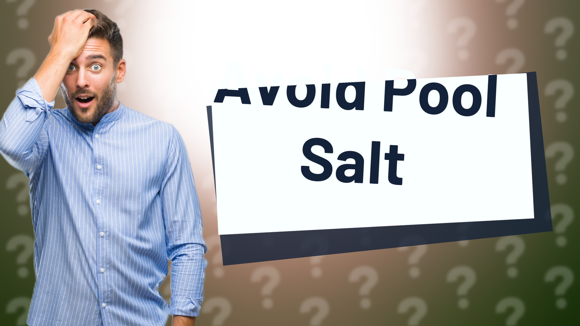 Avoid Pool Salt