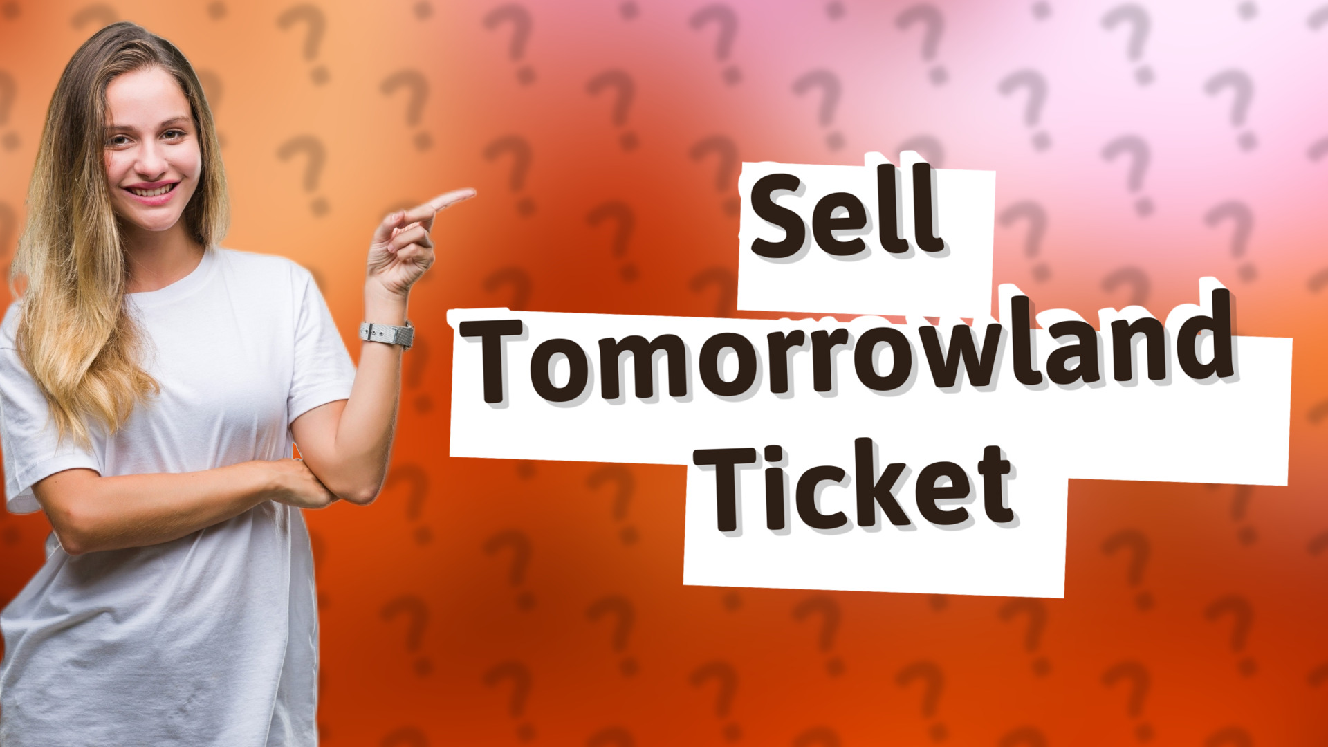 Sell Tomorrowland Ticket