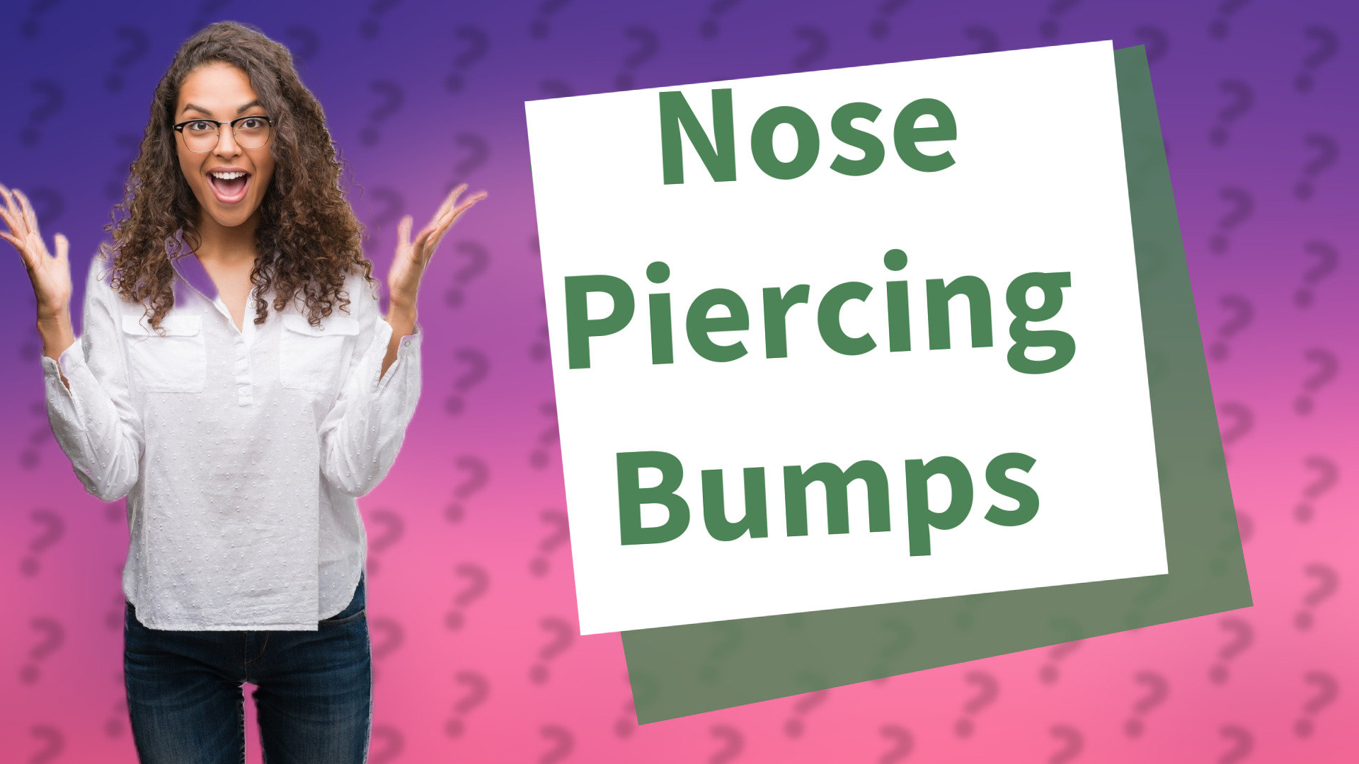 Nose Piercing Bumps
