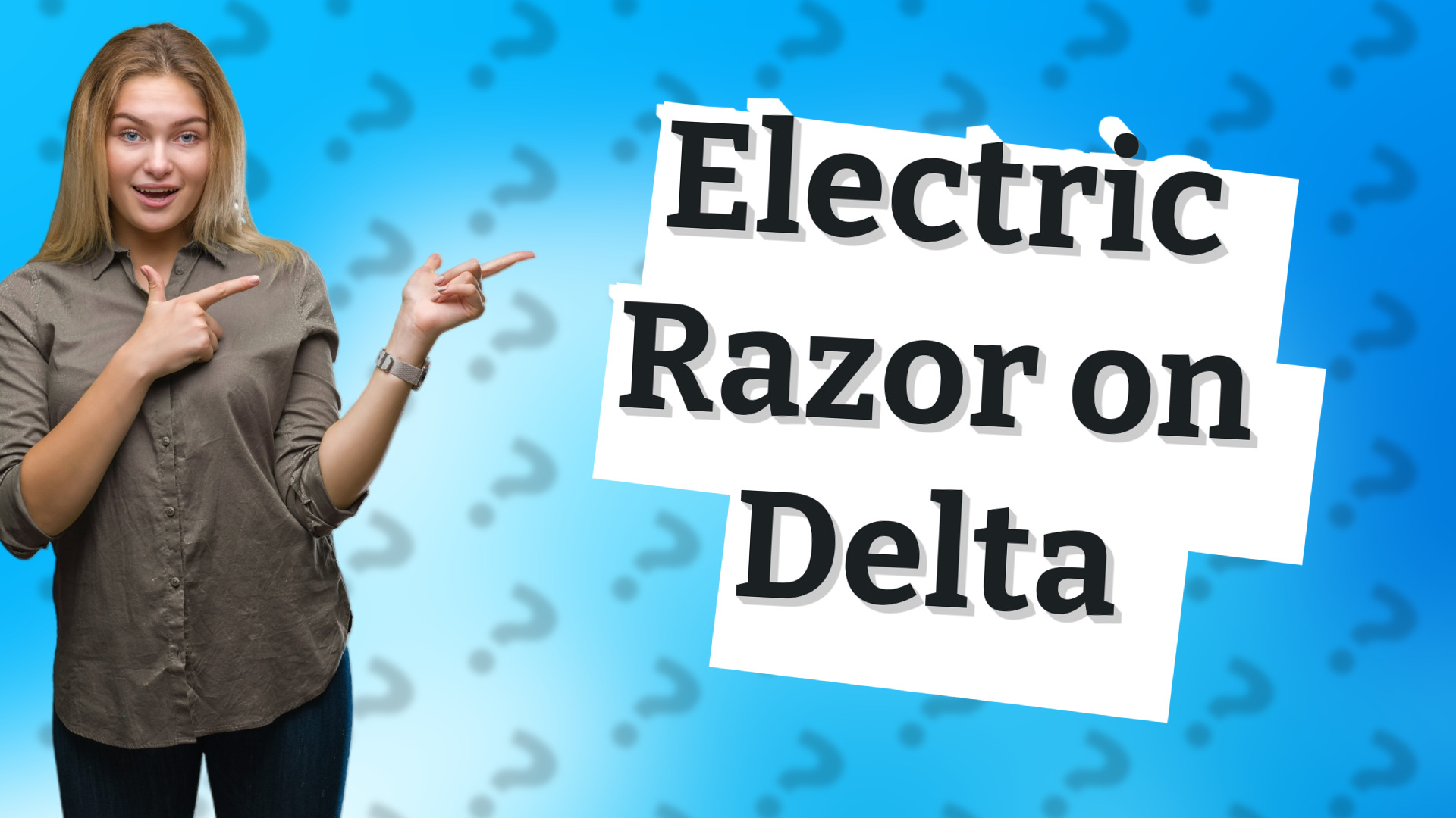 Electric Razor on Delta