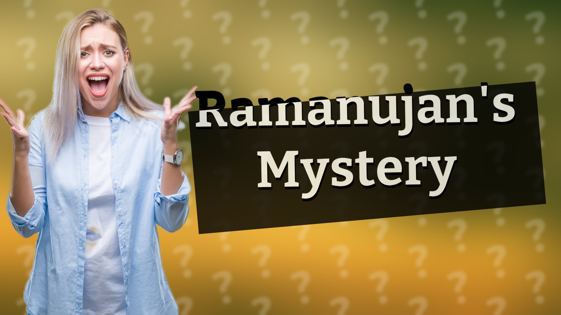 Ramanujan's Mystery