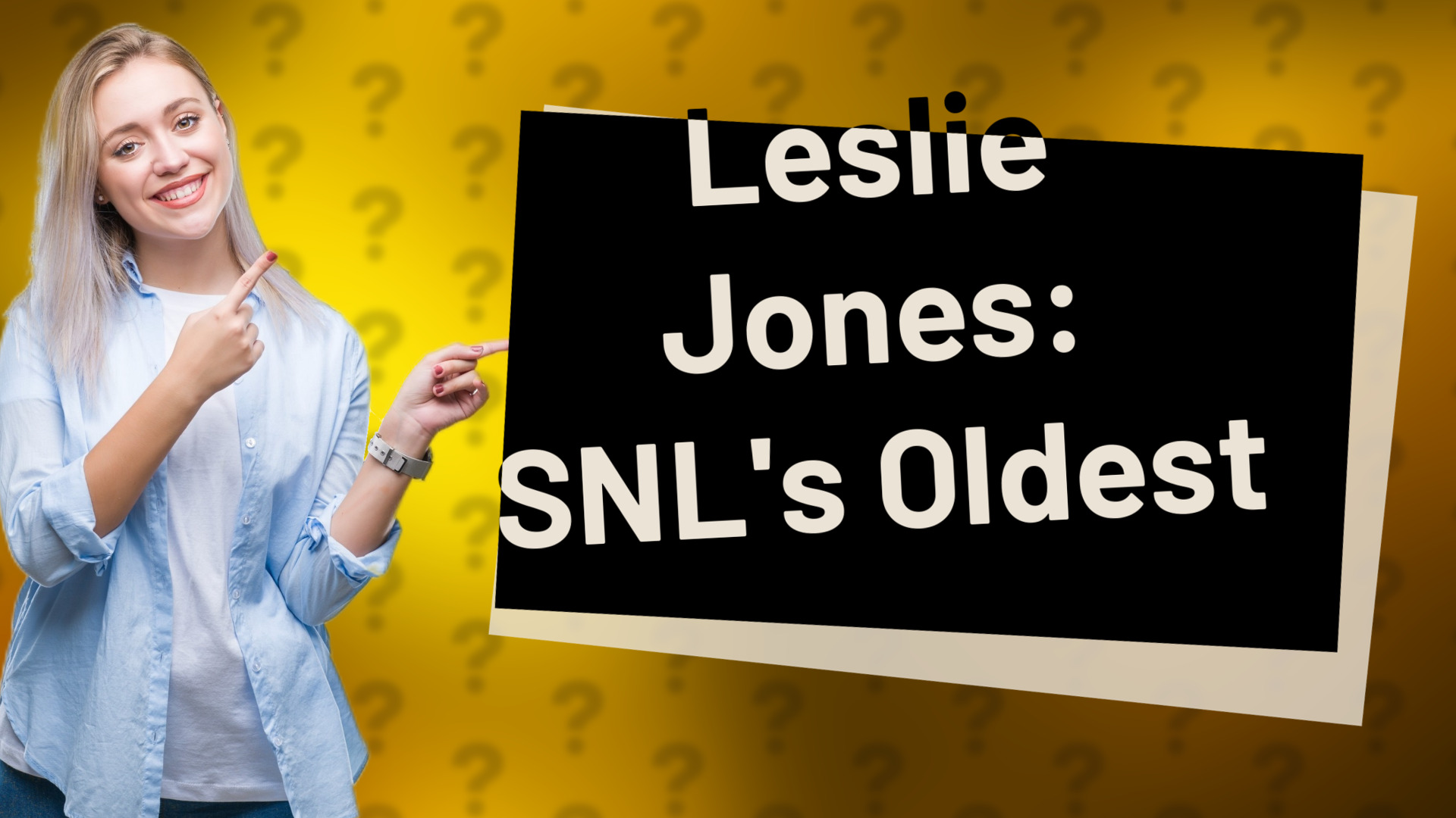Leslie Jones: SNL's Oldest