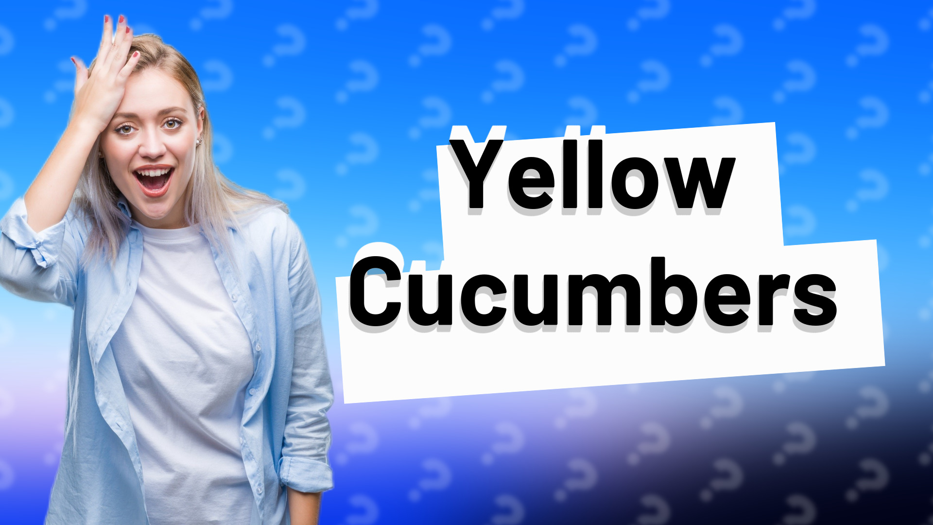Yellow Cucumbers