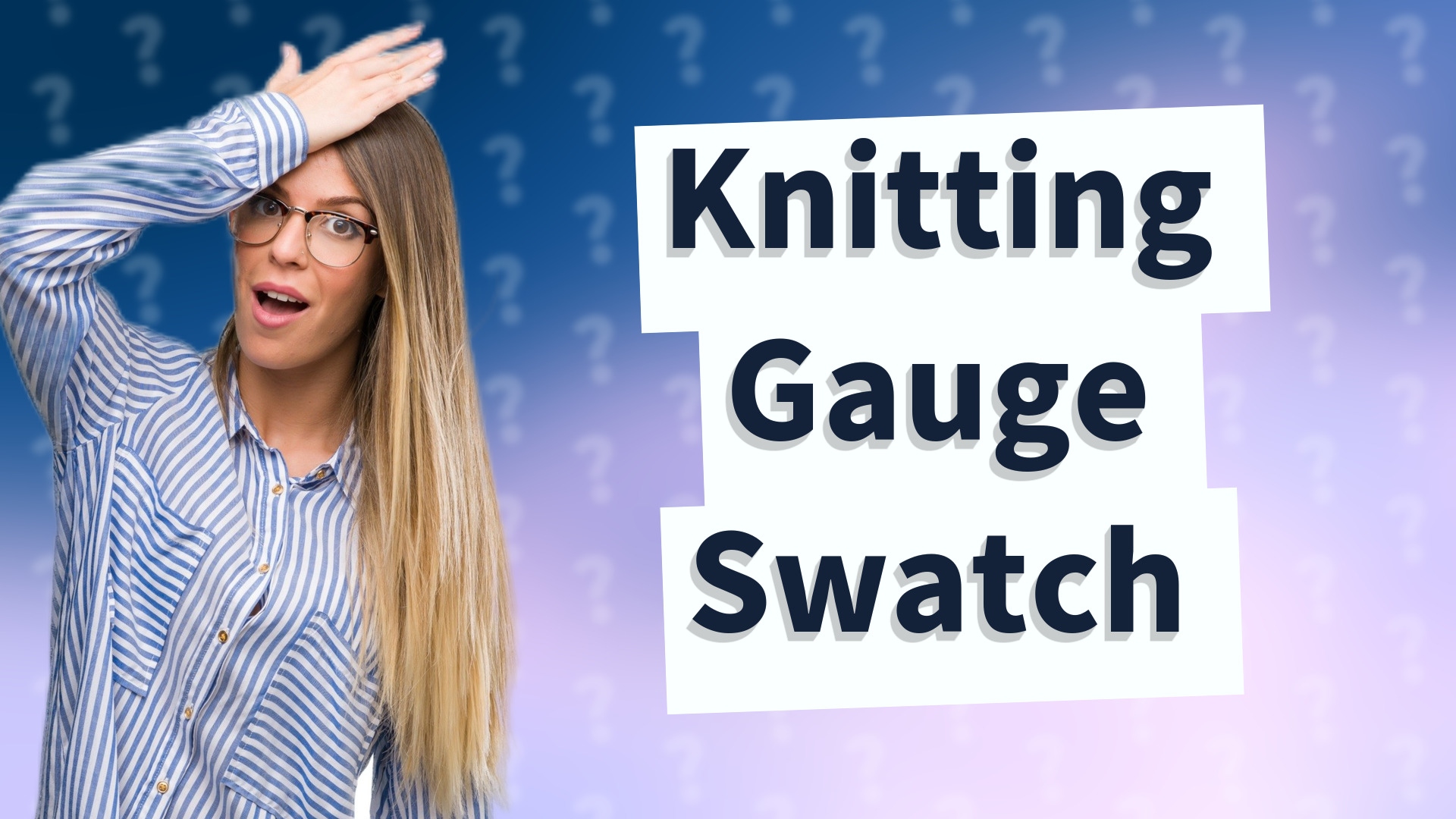 Knitting Gauge Swatch