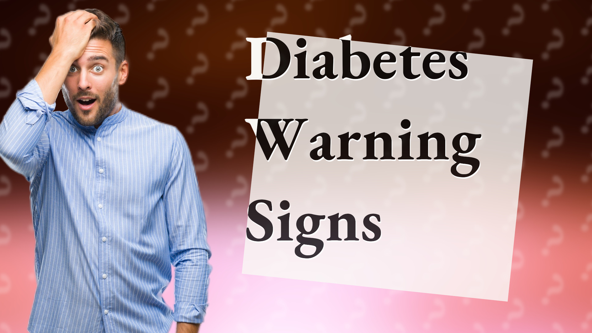 Diabetes Warning Signs
