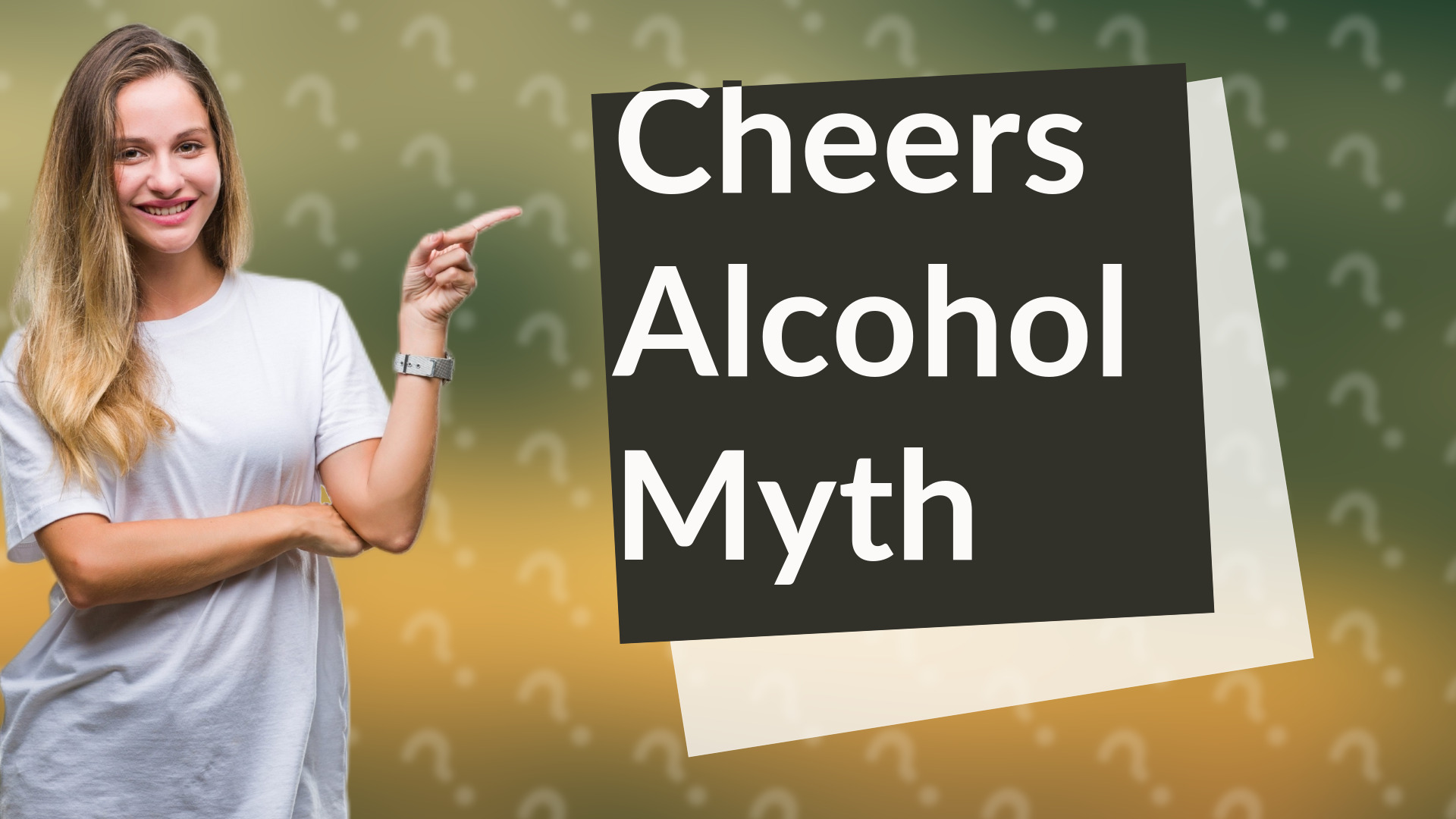 Cheers Alcohol Myth