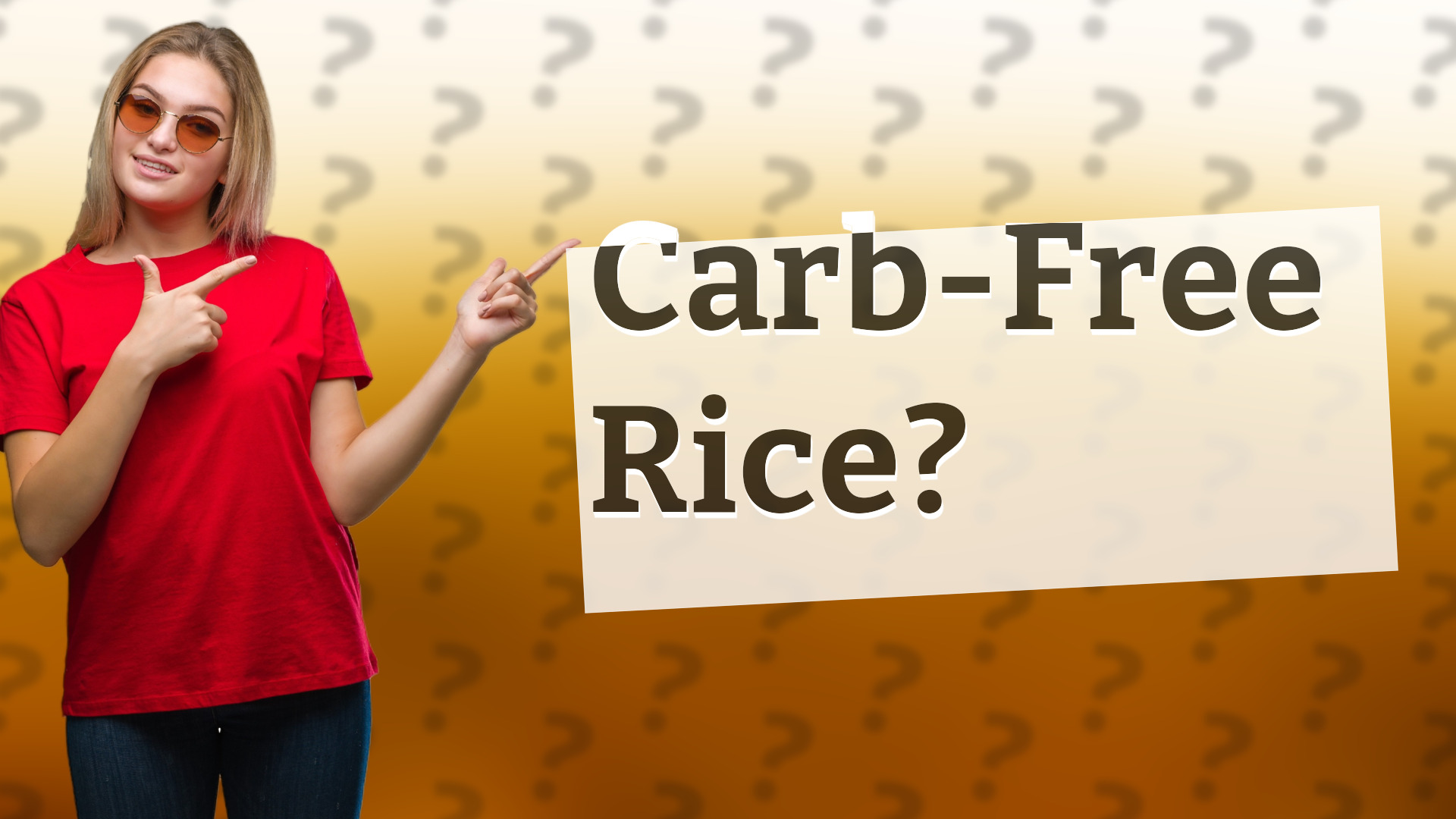 Carb-Free Rice?
