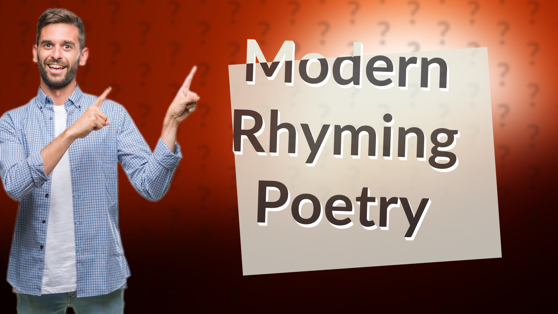 Modern Rhyming Poetry