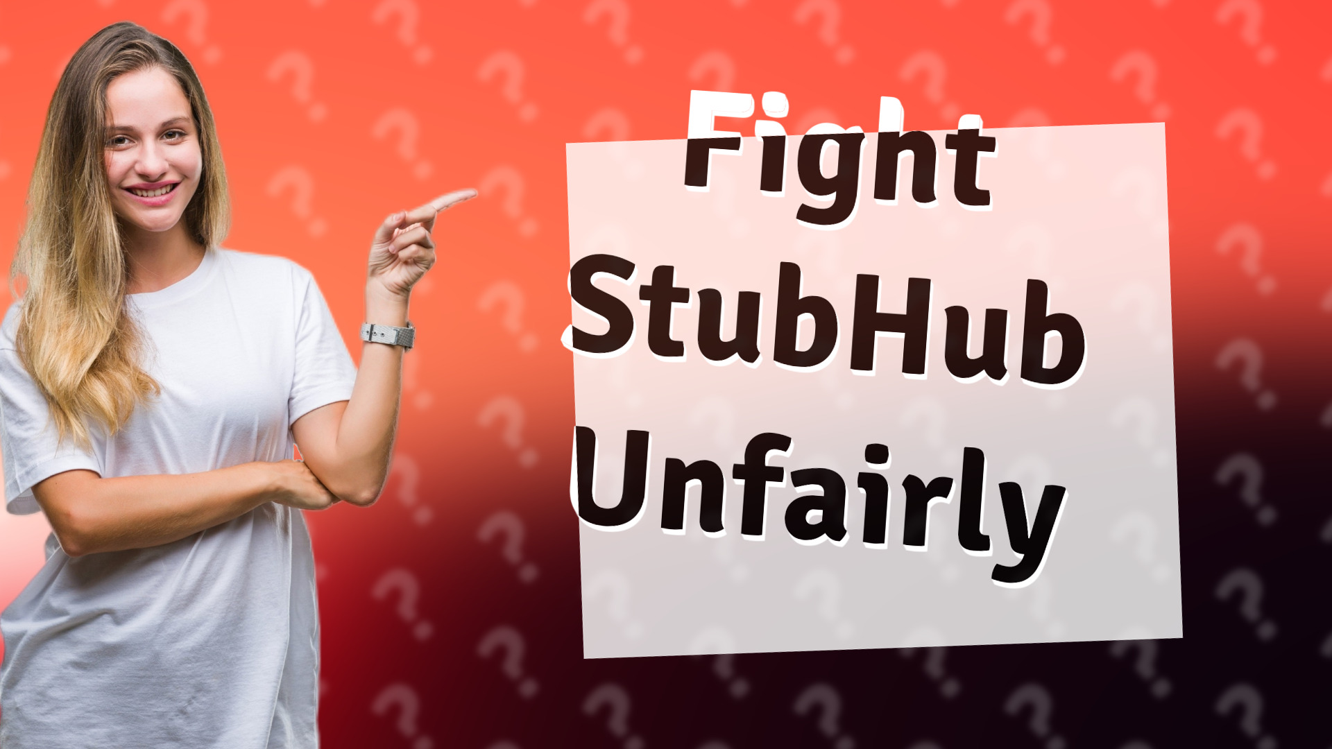 Fight StubHub Unfairly