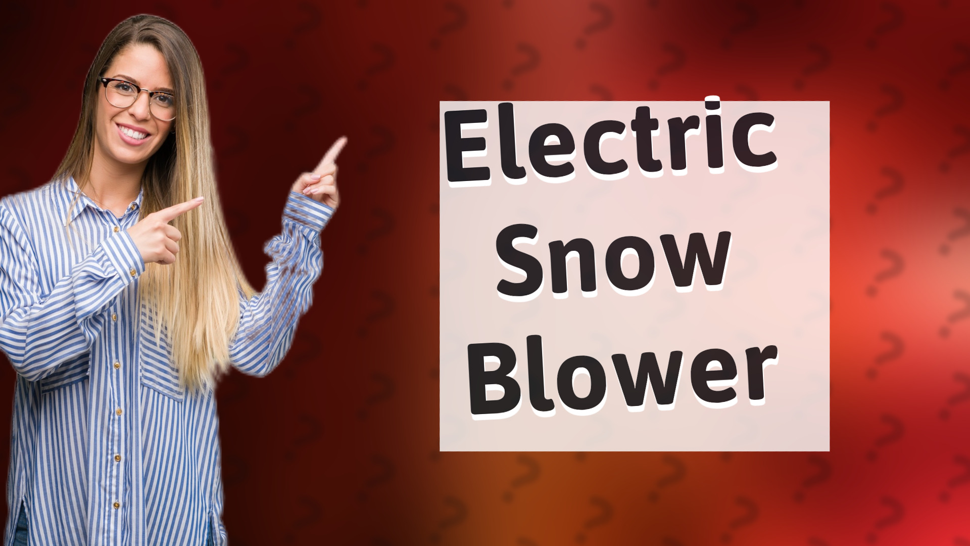 Electric Snow Blower