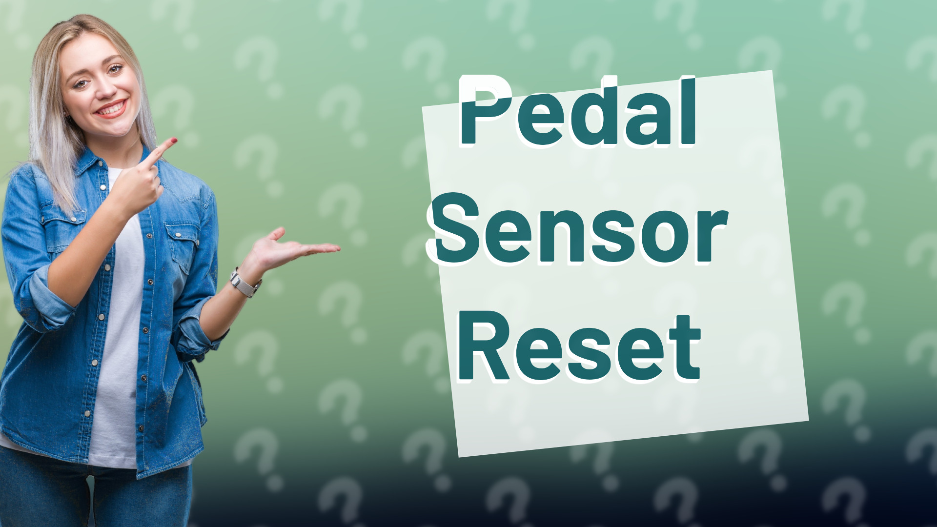 Pedal Sensor Reset