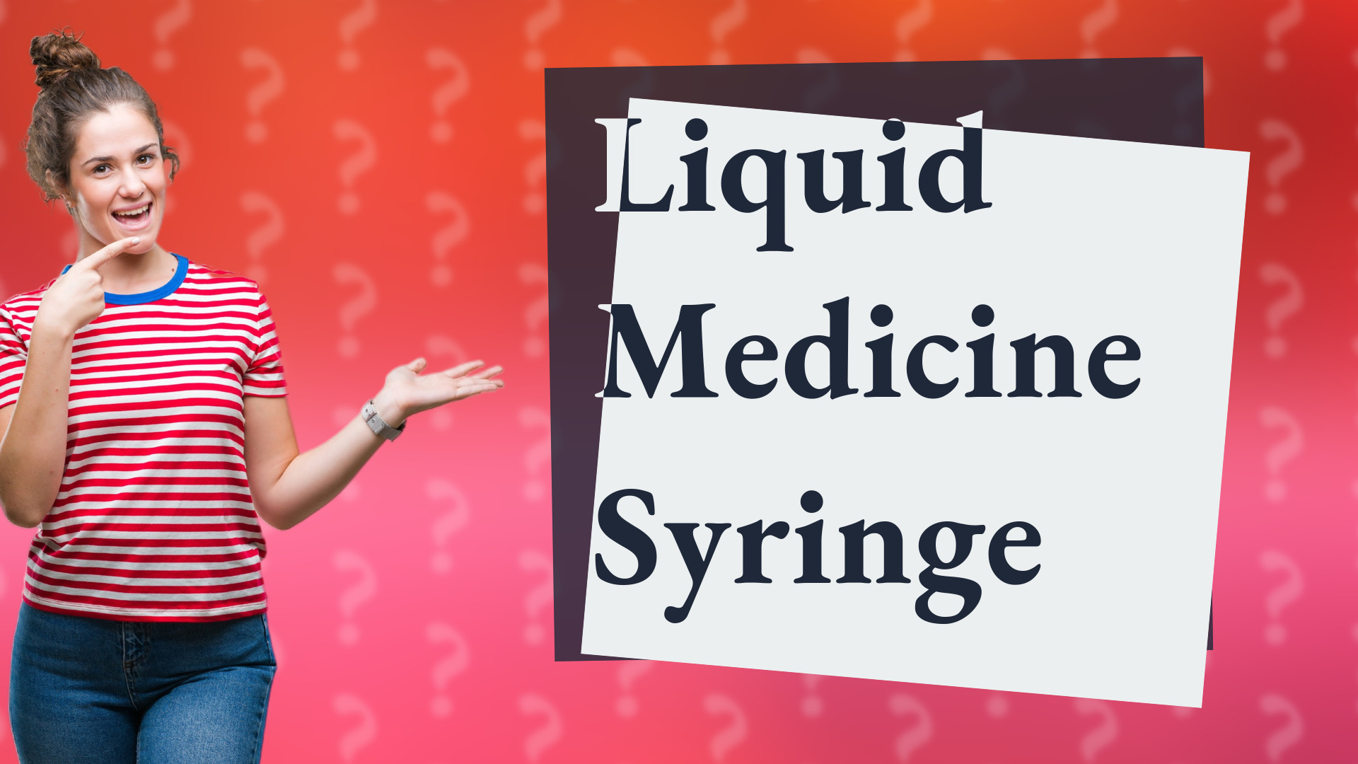 Liquid Medicine Syringe