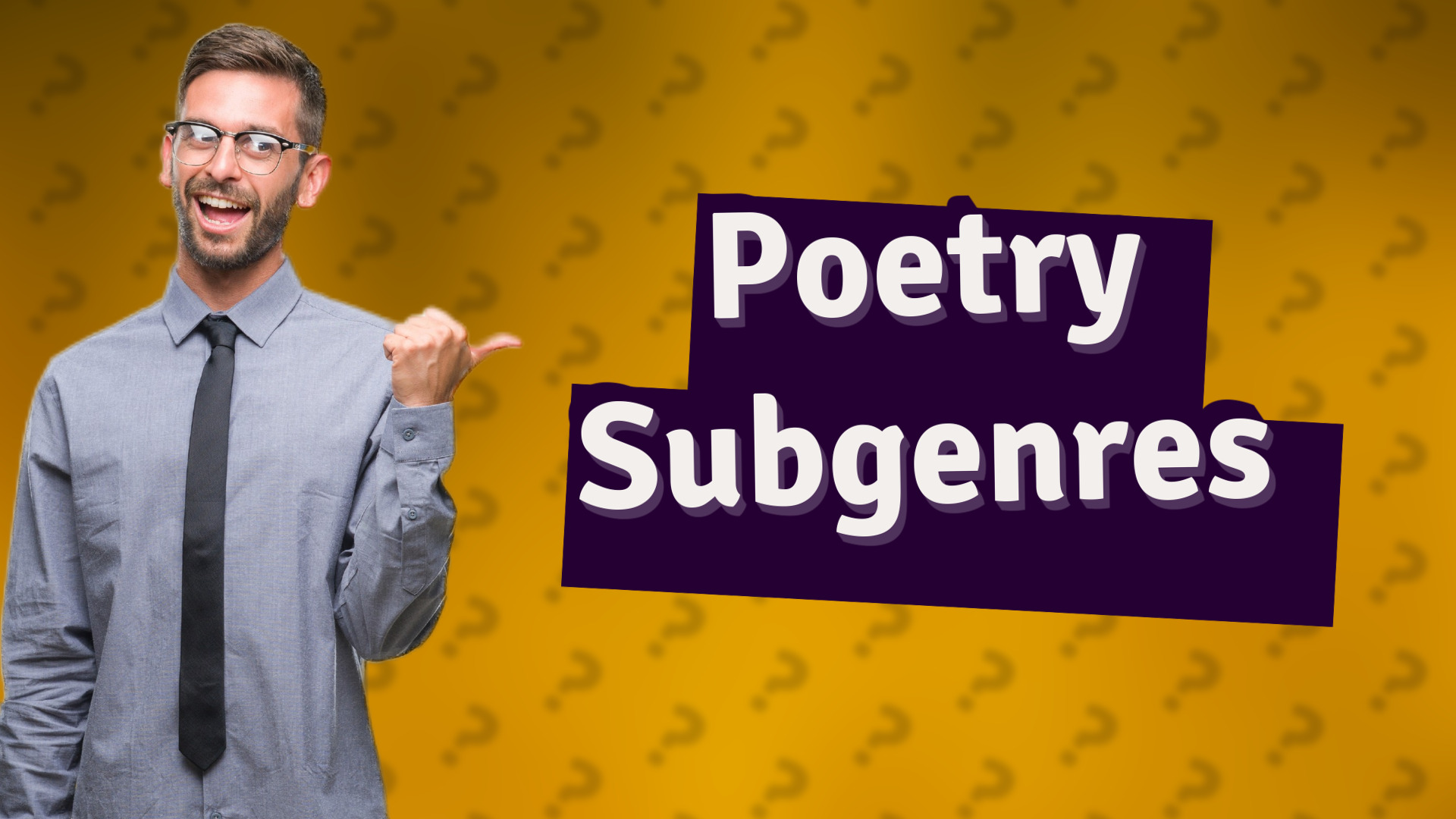 Poetry Subgenres
