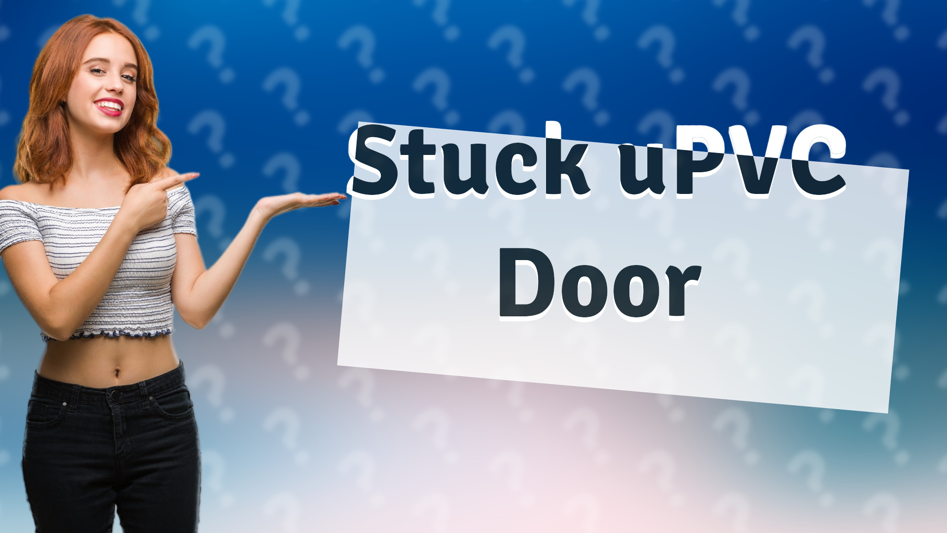 Stuck uPVC Door
