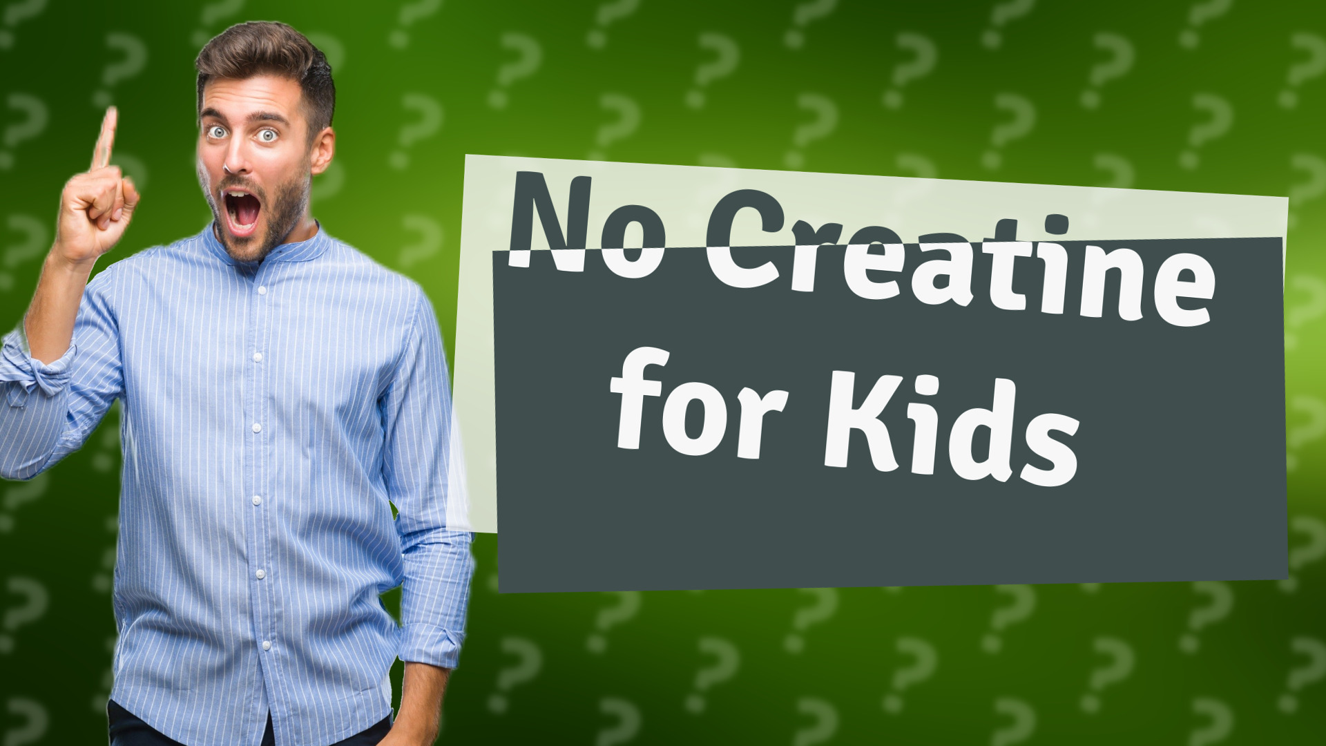 No Creatine for Kids