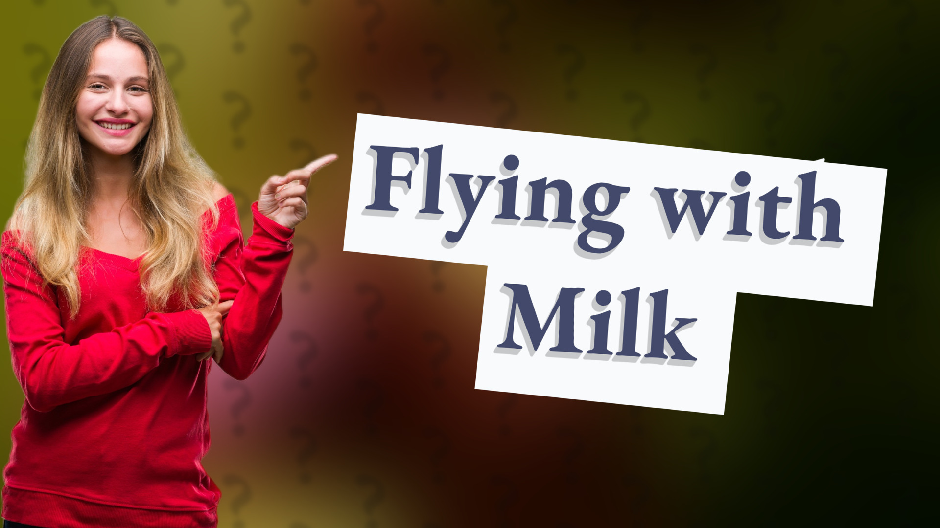 Flying with Milk