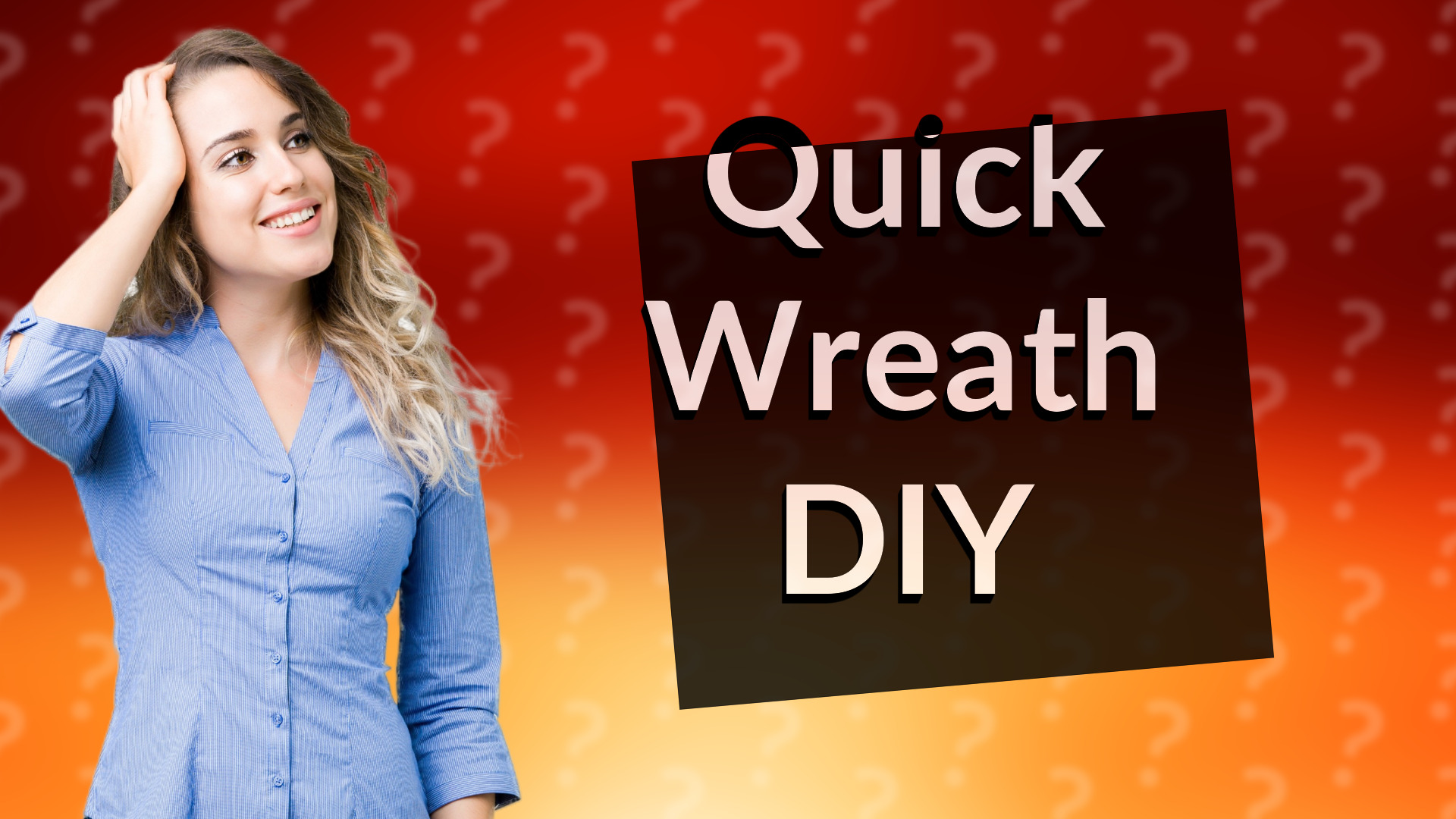 Quick Wreath DIY