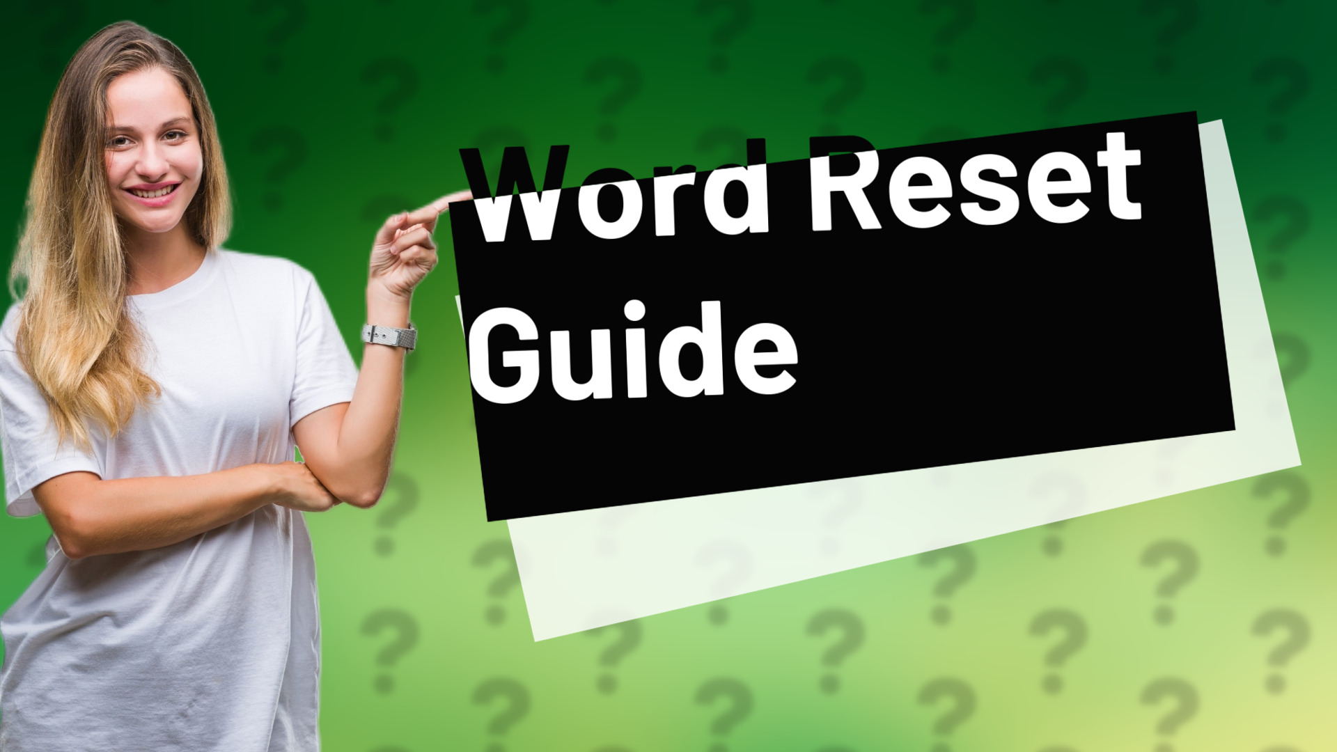 Word Reset Guide