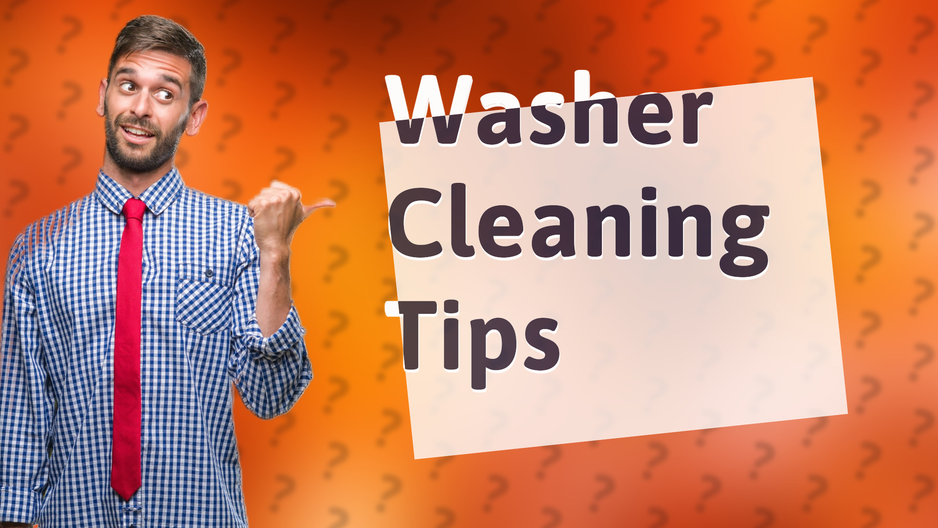 Washer Cleaning Tips