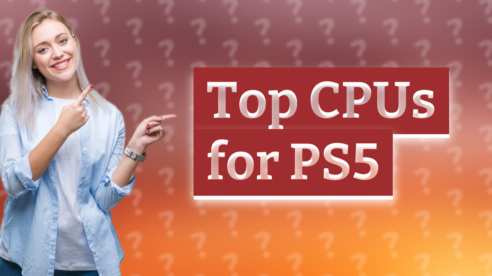 Top CPUs for PS5