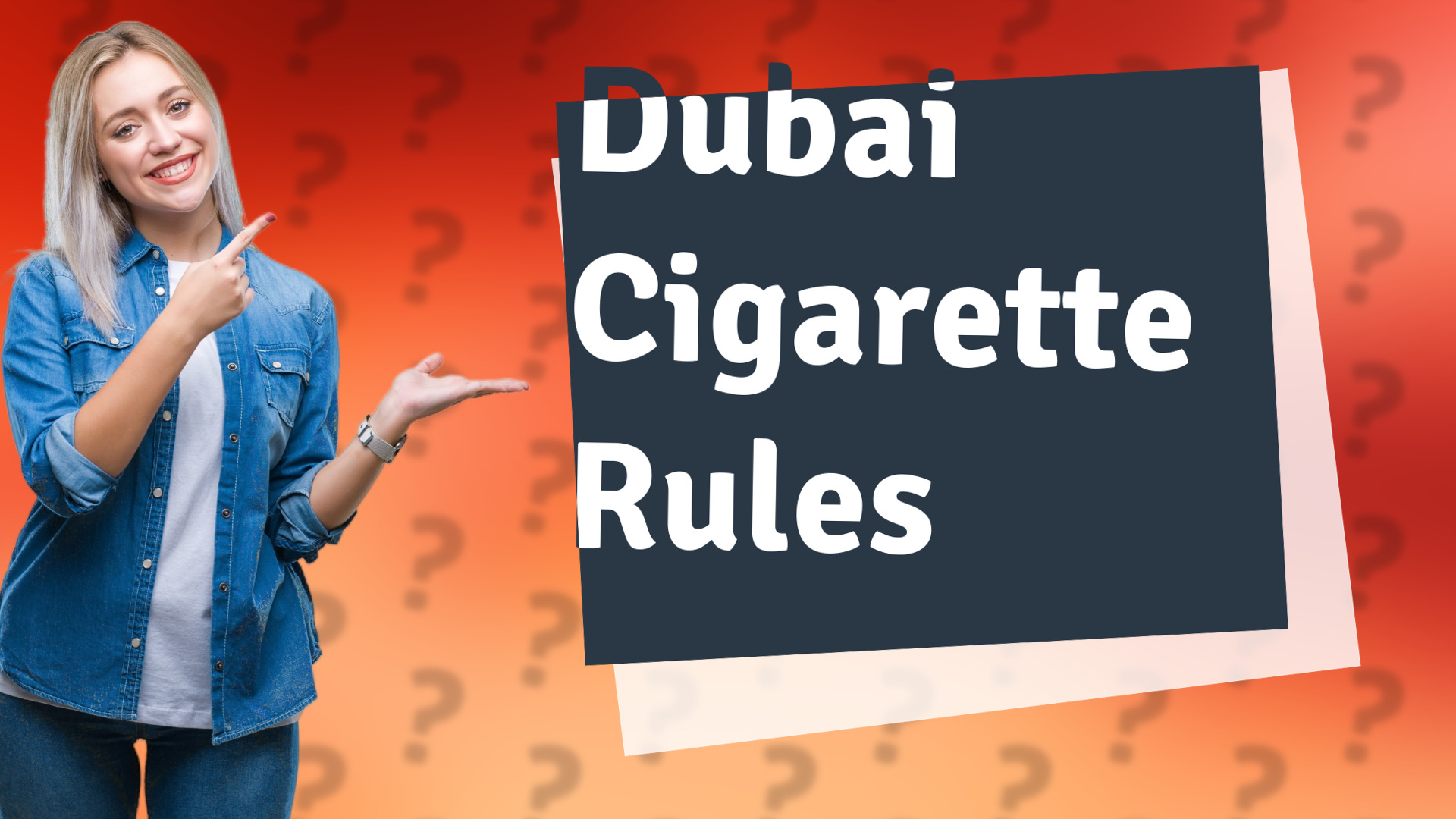 Dubai Cigarette Rules
