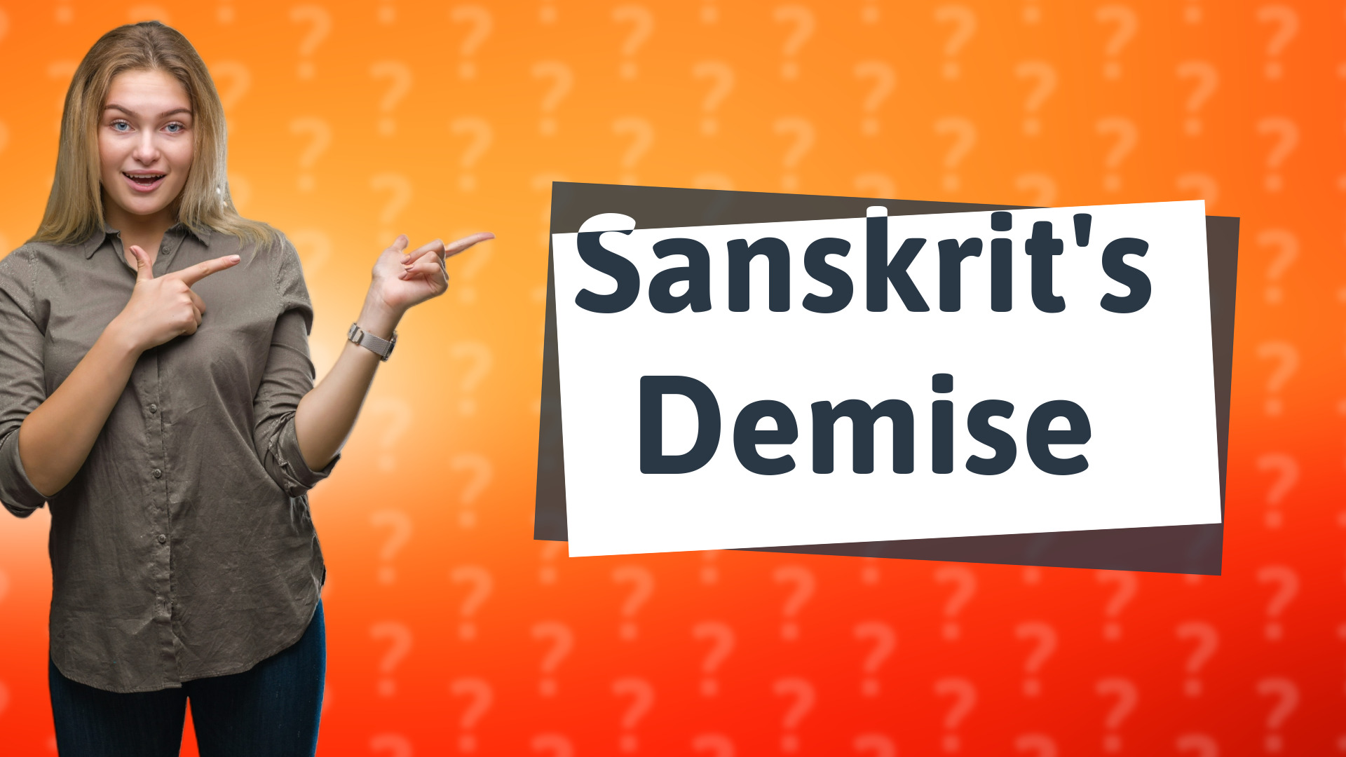 Sanskrit's Demise