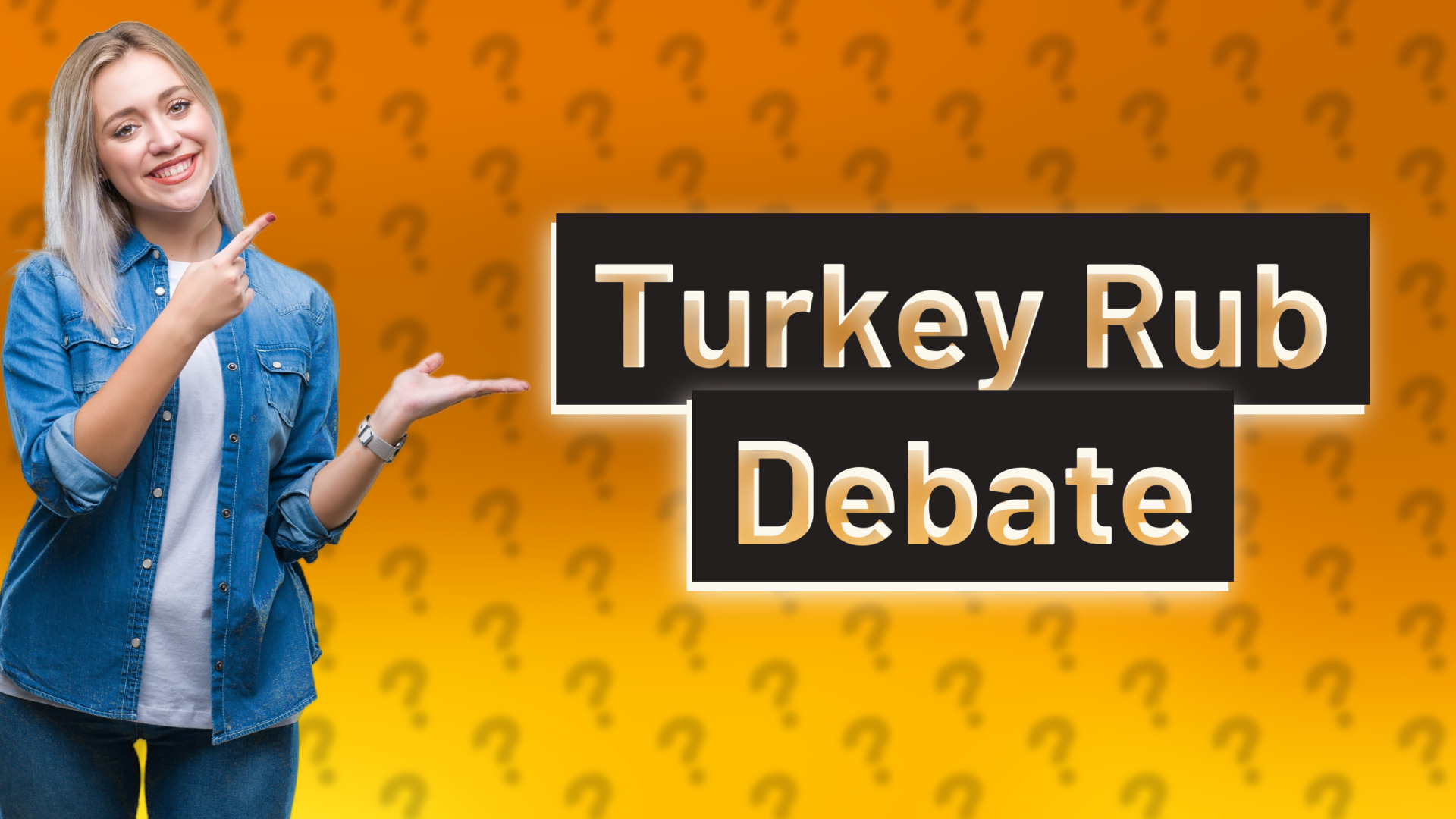 Turkey Rub Debate